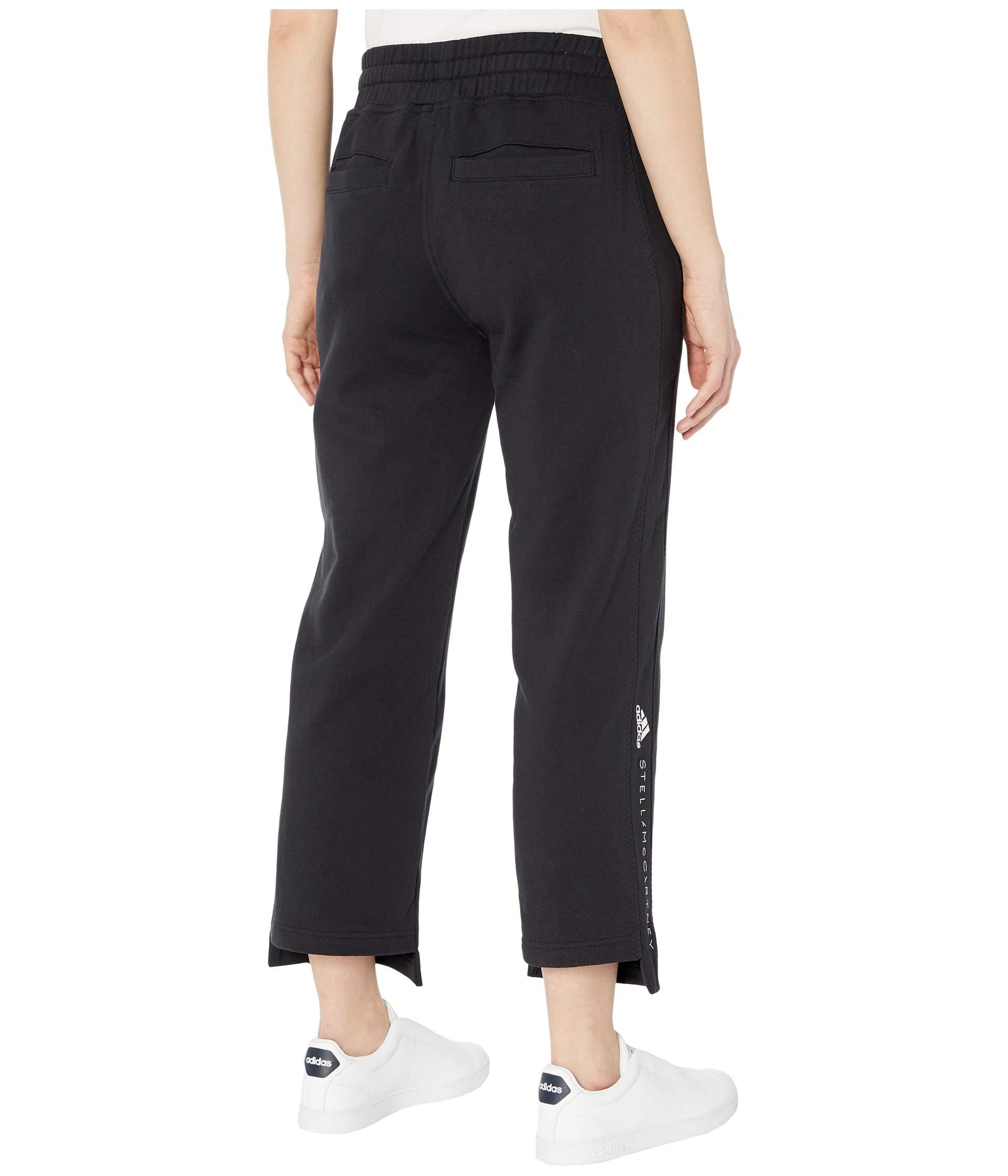 adidas By Stella McCartney Cotton Essential Sweatpants Fl2848 in Black - Lyst
