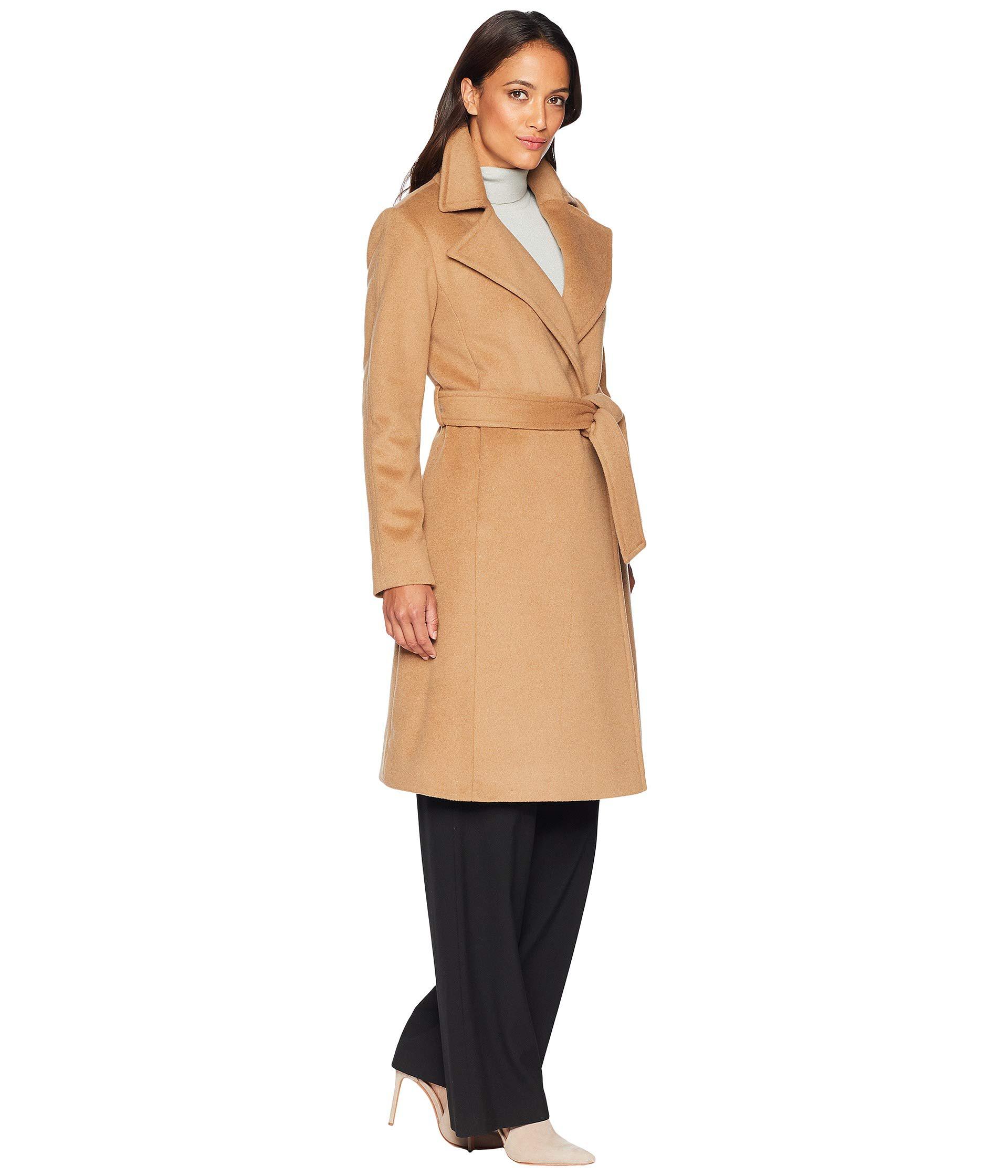 Lauren by Ralph Lauren Wool Wrap Coat (vicuna) Women's Coat in Natural Lyst