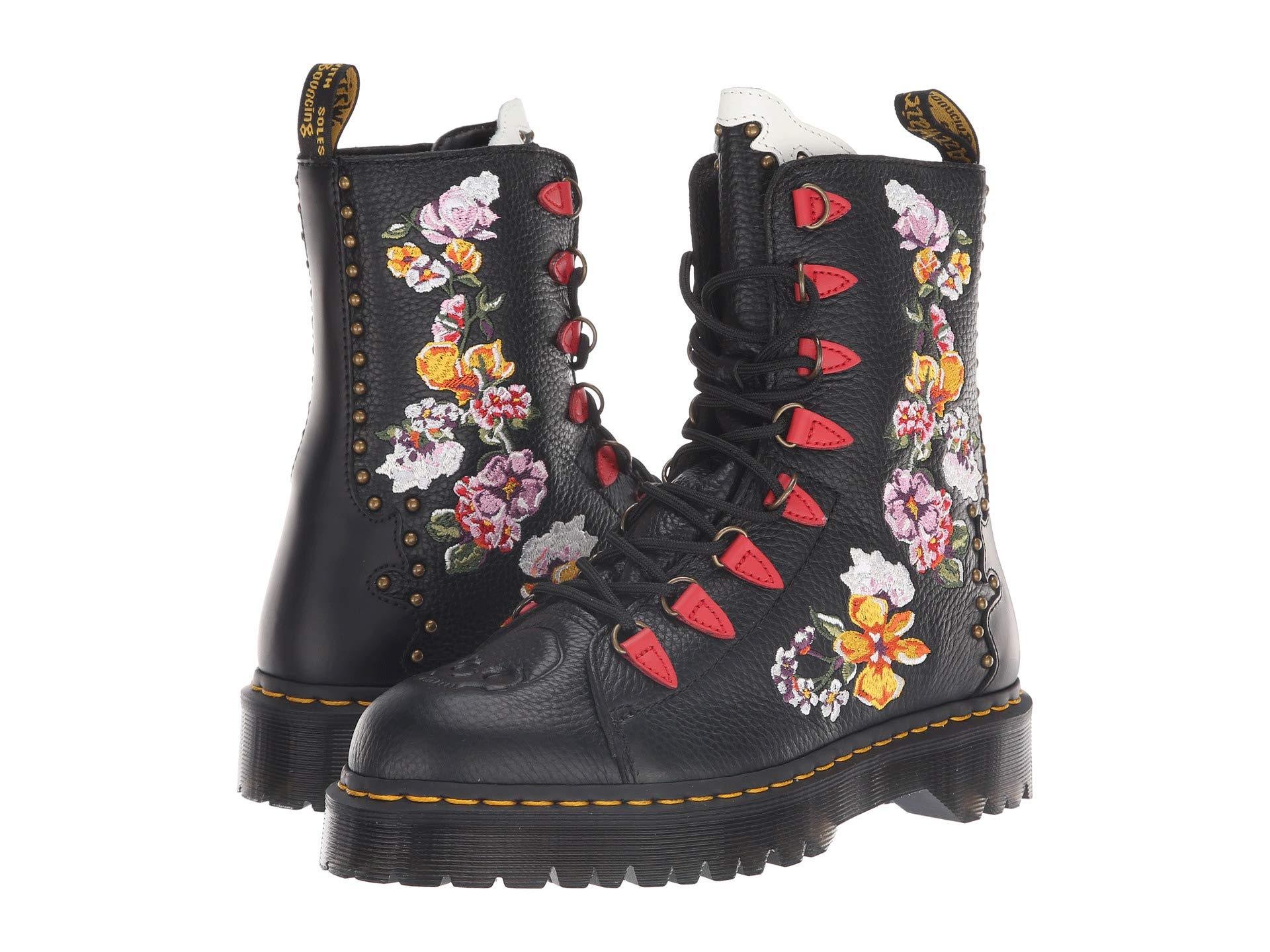 Dr. Martens Nyberg Core Bex (black Aunt Sally/white Smooth/burnt Red  Smooth/black Smooth) Boots | Lyst