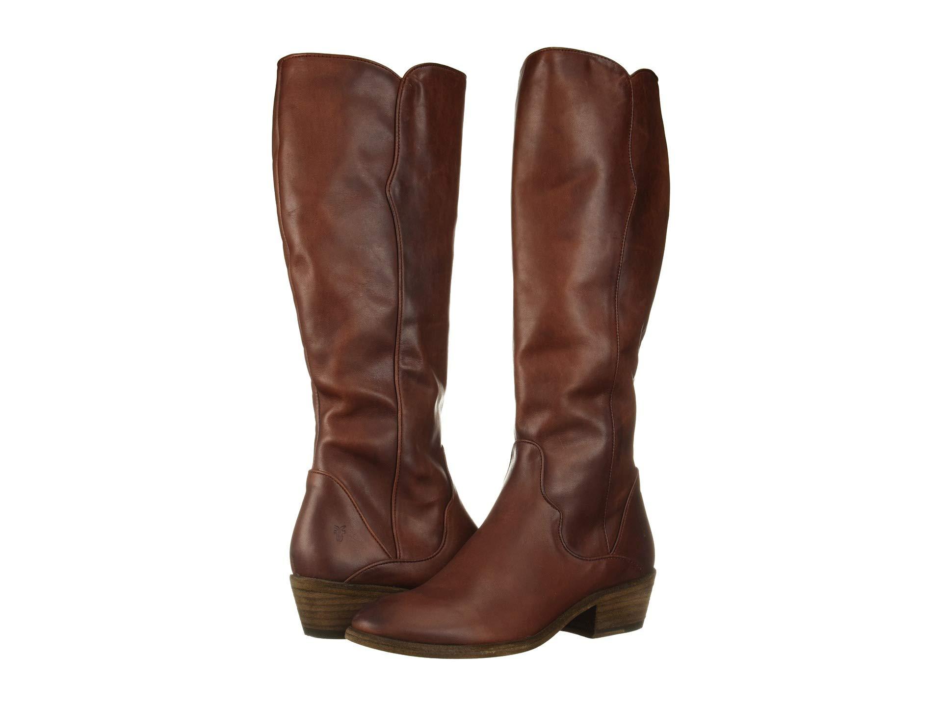 frye carson piping tall boot