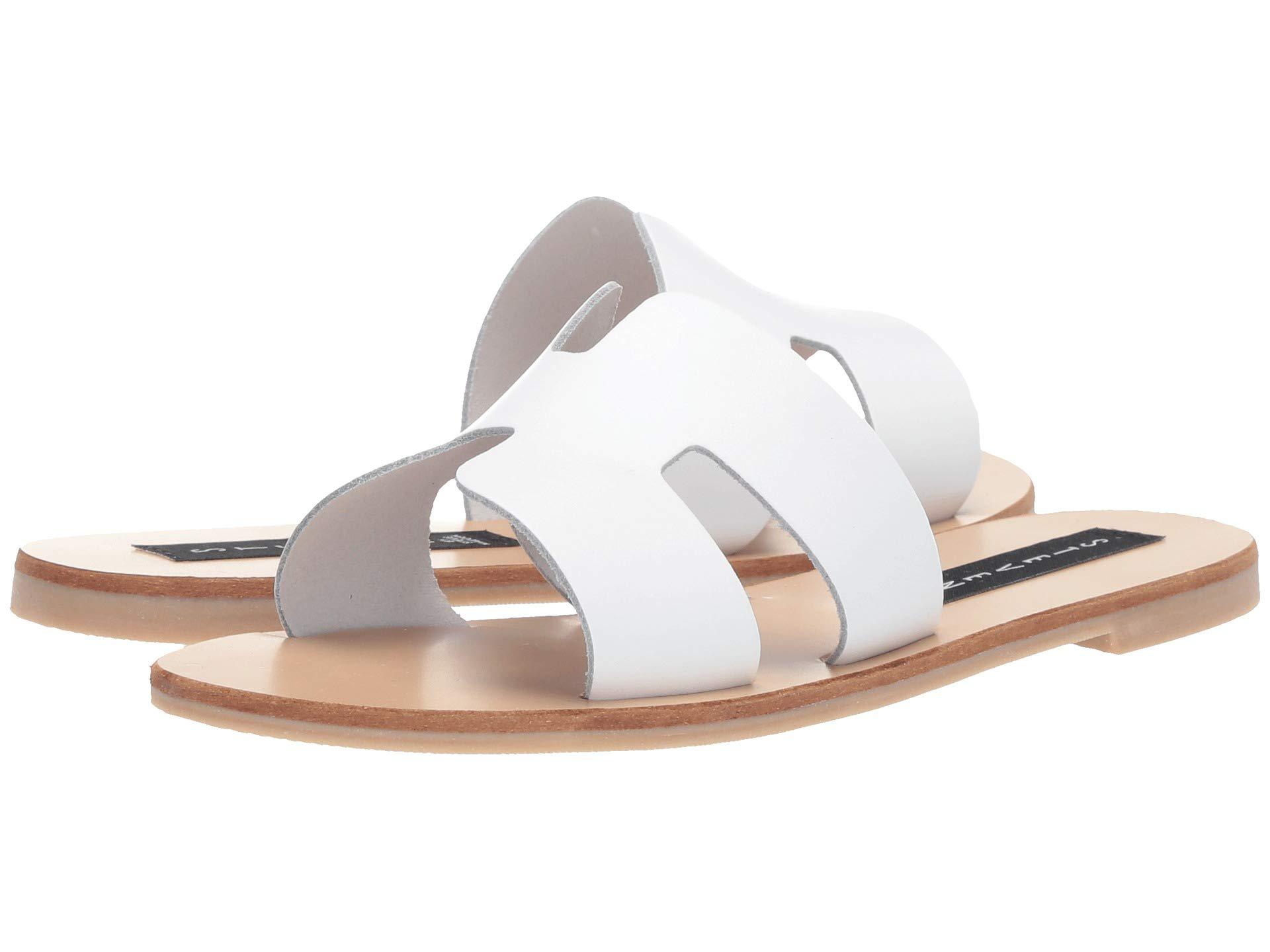 steve madden greece sandals white