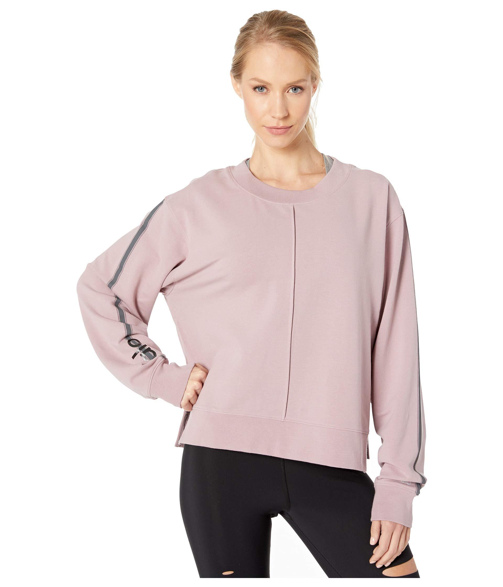 Alo Yoga Cotton Propel Pullover in Purple Lyst