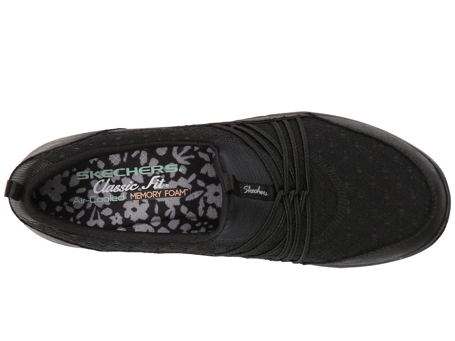 Skechers Leather Empress - Wide-awake (natural) Women's Slip On Shoes in  Black | Lyst
