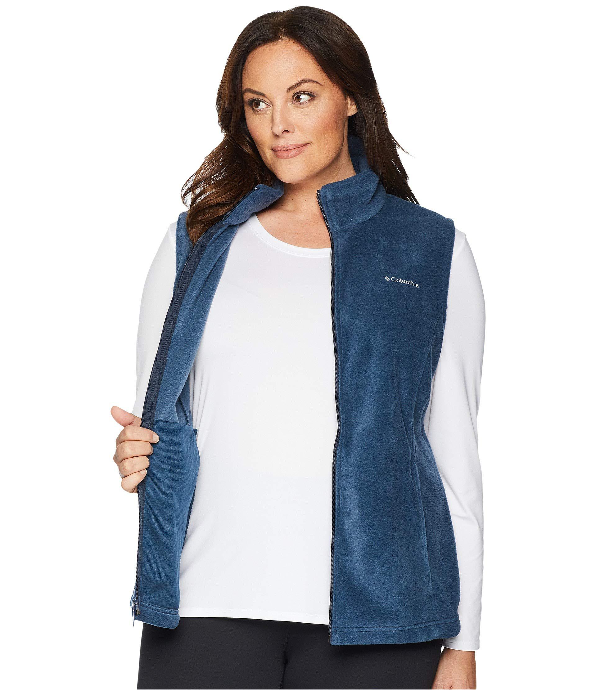 Columbia Synthetic Plus Size Benton Springstm Vest ( Navy) Women's Vest
