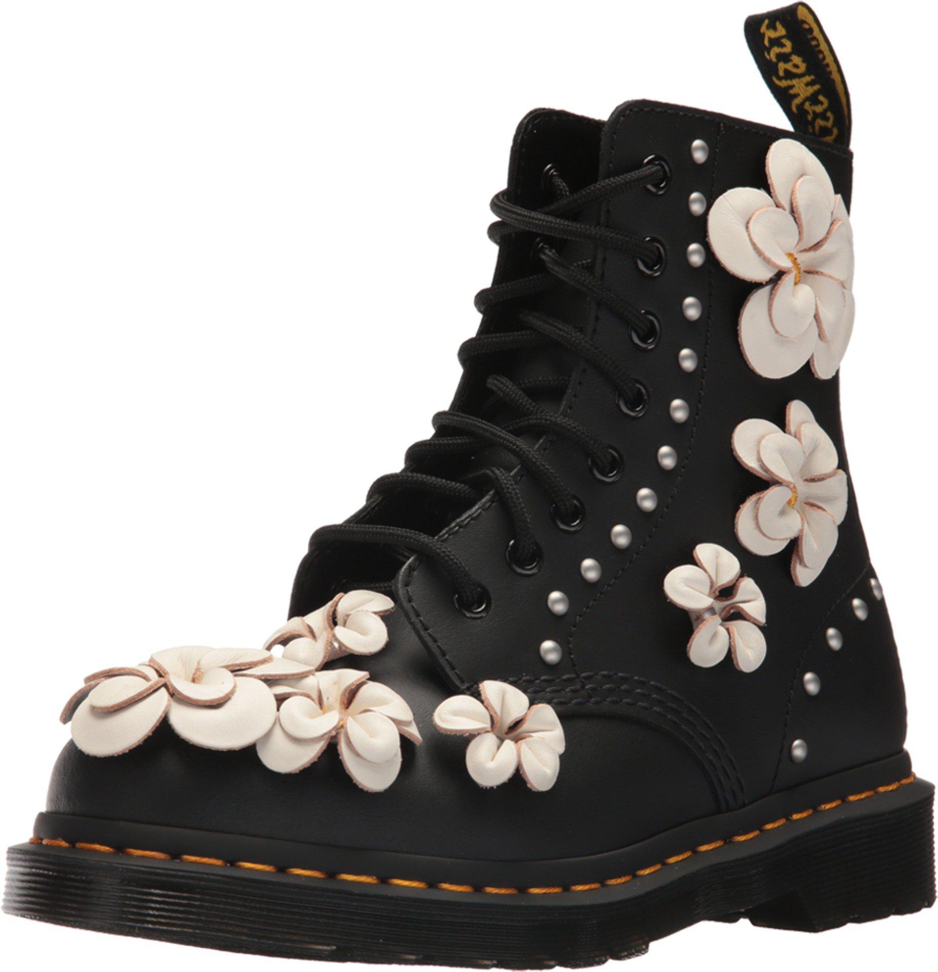 Dr. Martens Leather 1460 Pascal Flower in Black - Lyst