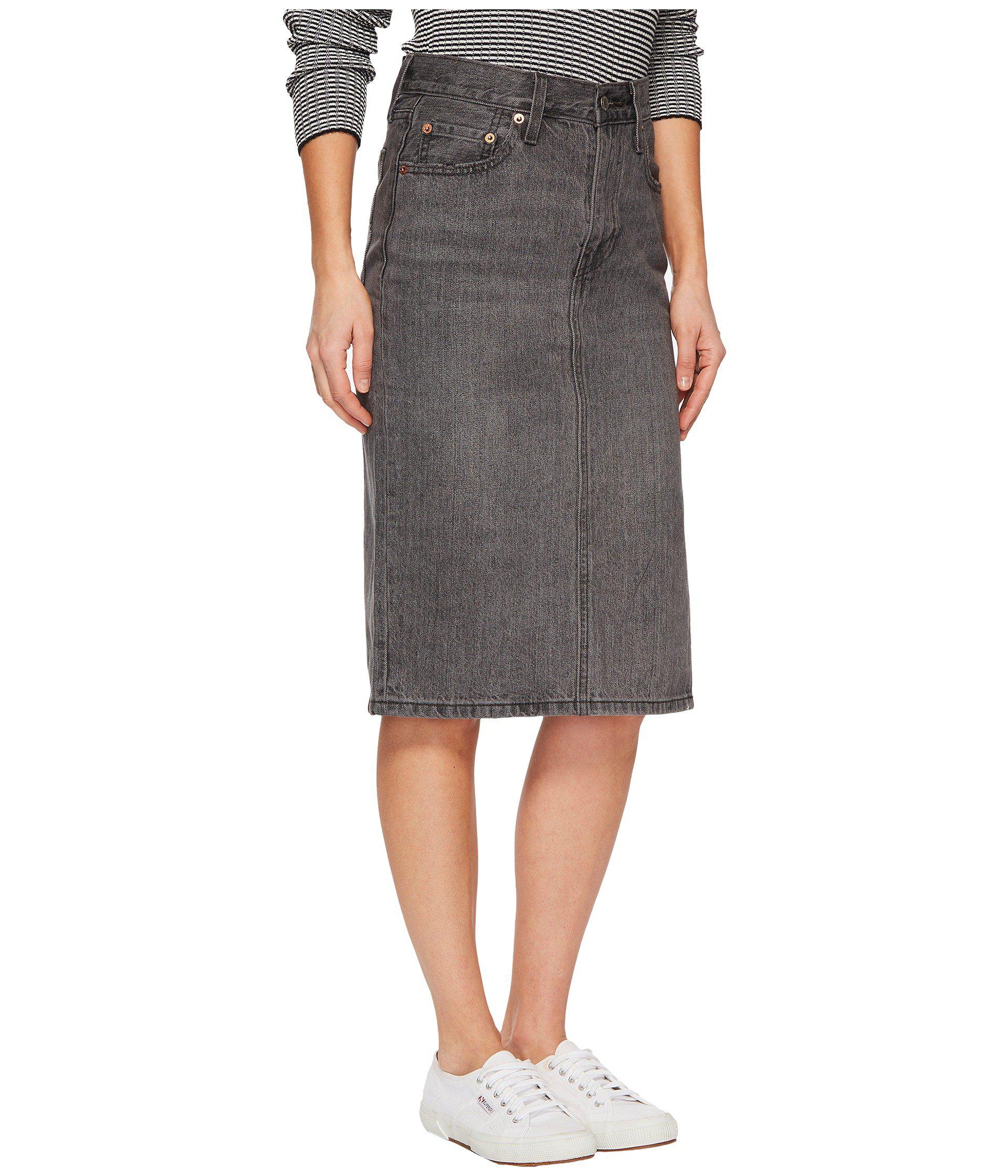 levis side slit skirt