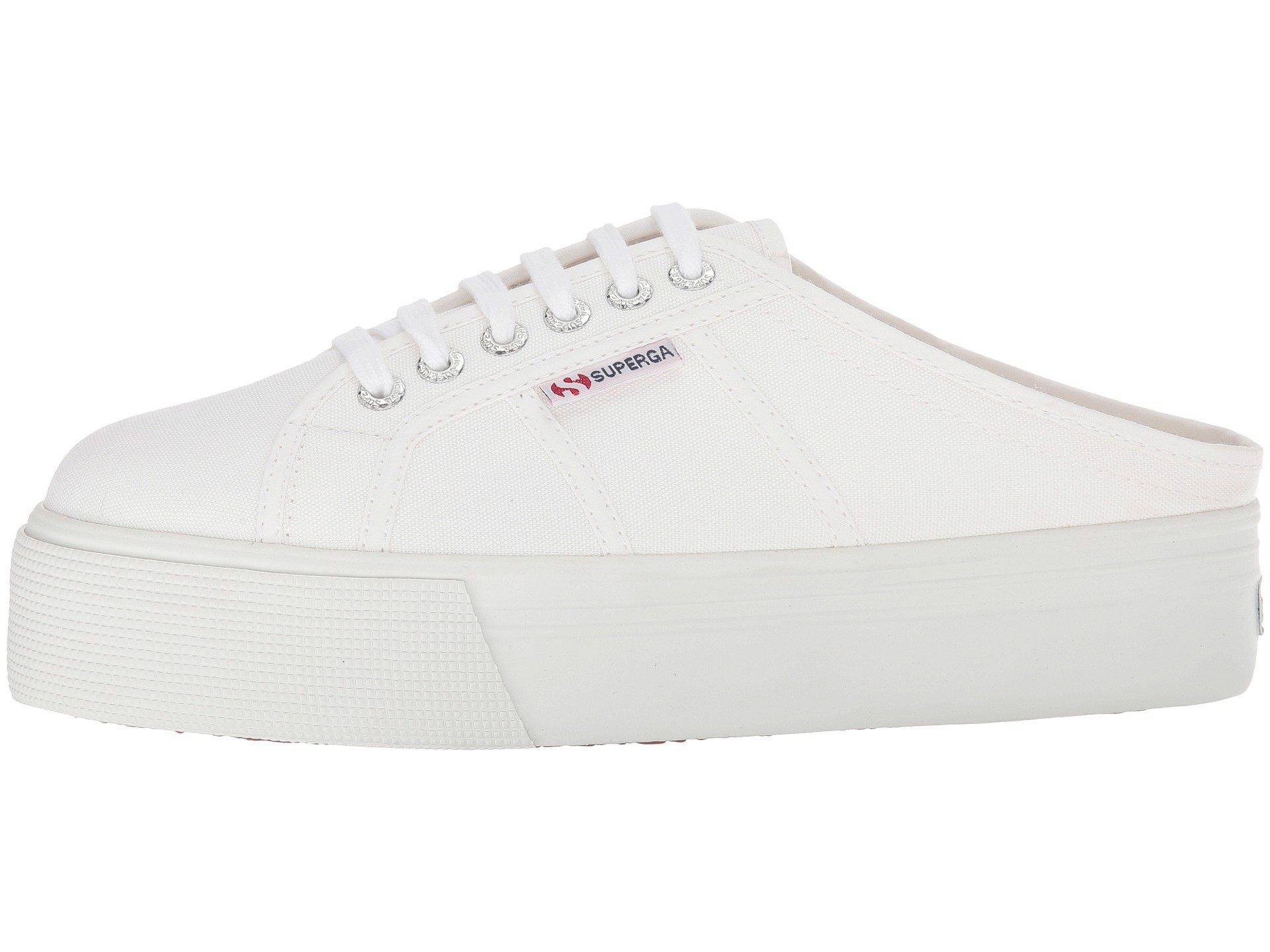 Superga 2284 Vcotw Platform Sneaker Mule (white) Shoes | Lyst