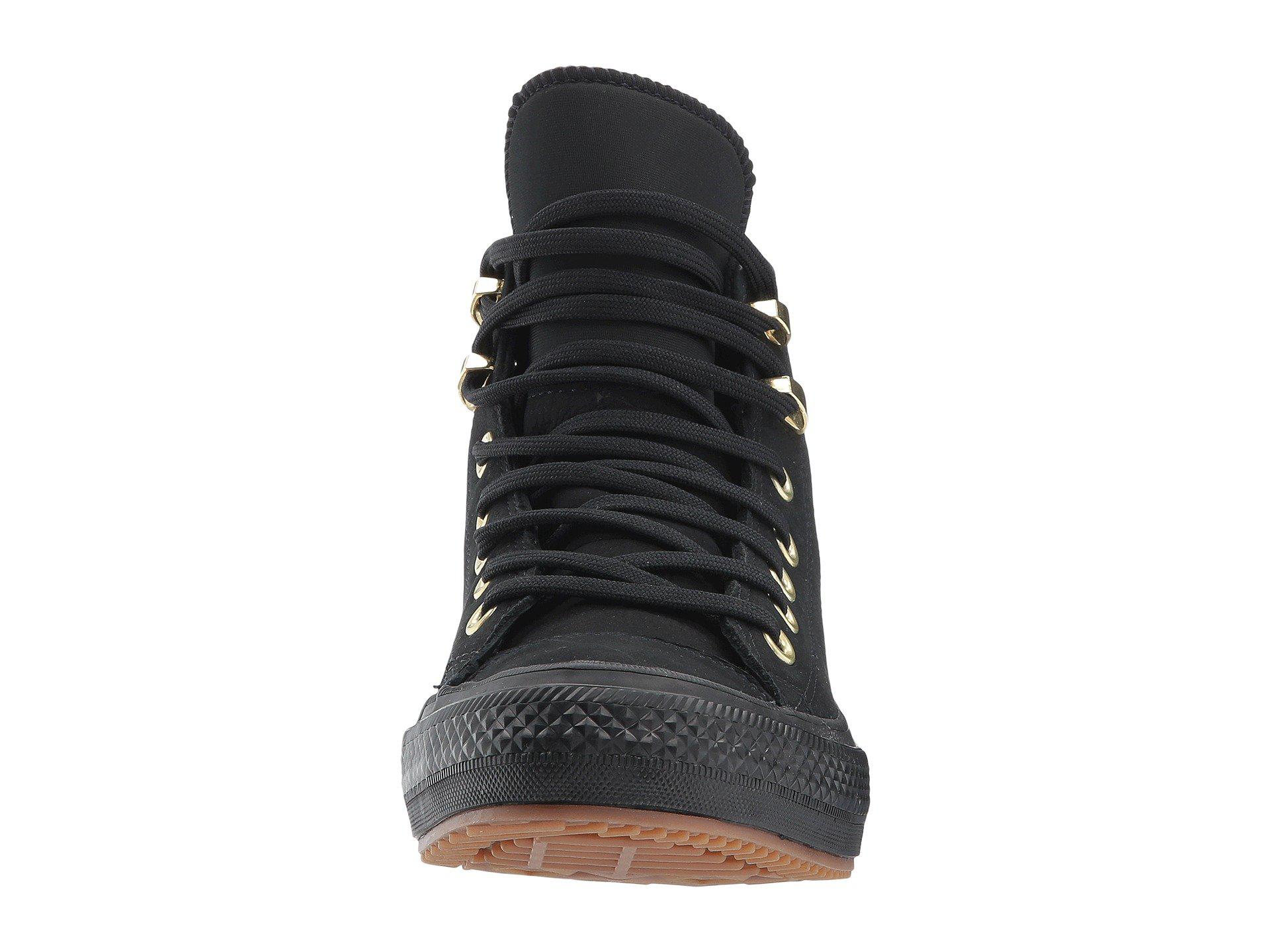 presentación taza Sin cabeza Converse Chuck Taylor® All Star® Waterproof Boot Nubuck Hi in Black | Lyst