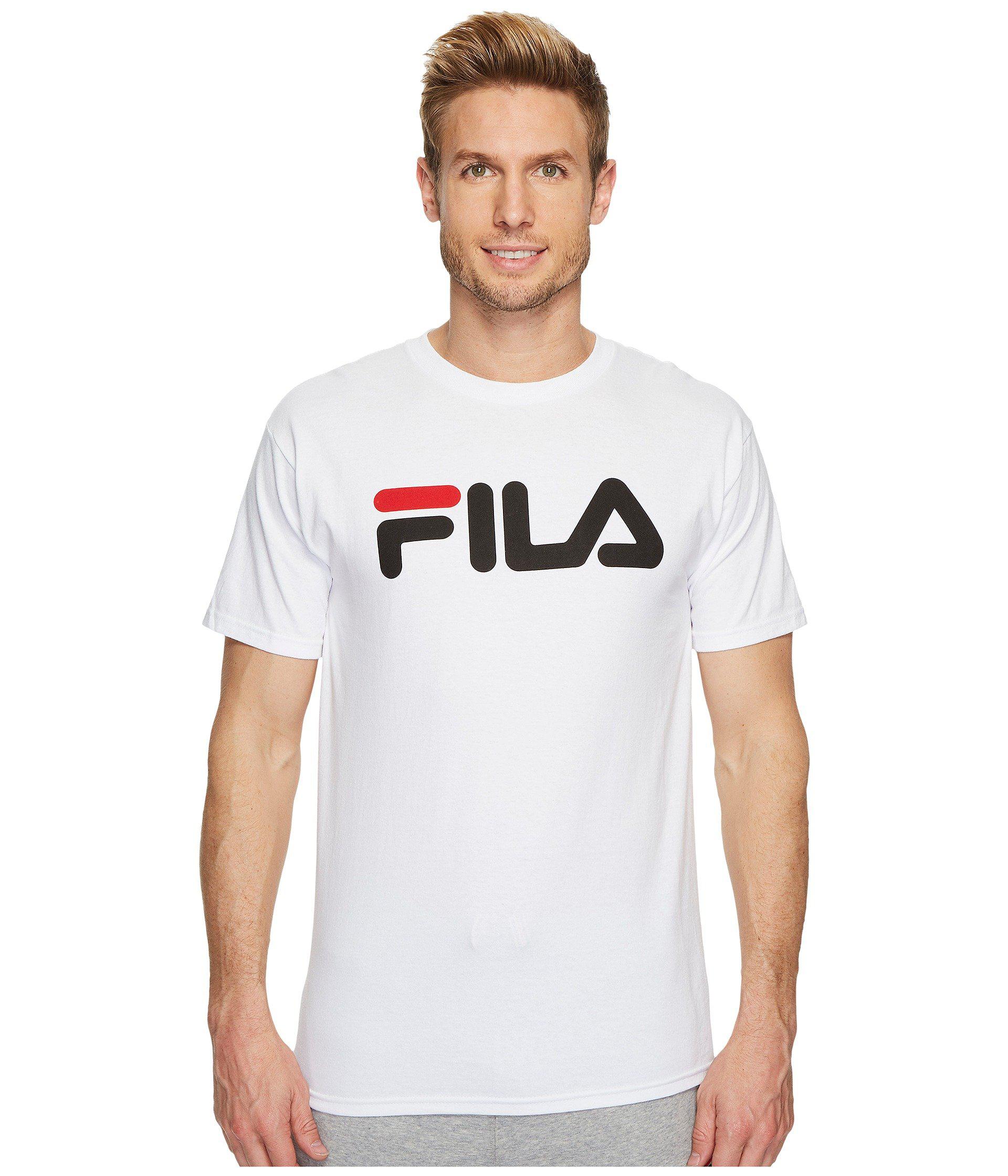 fila men's t shirt white