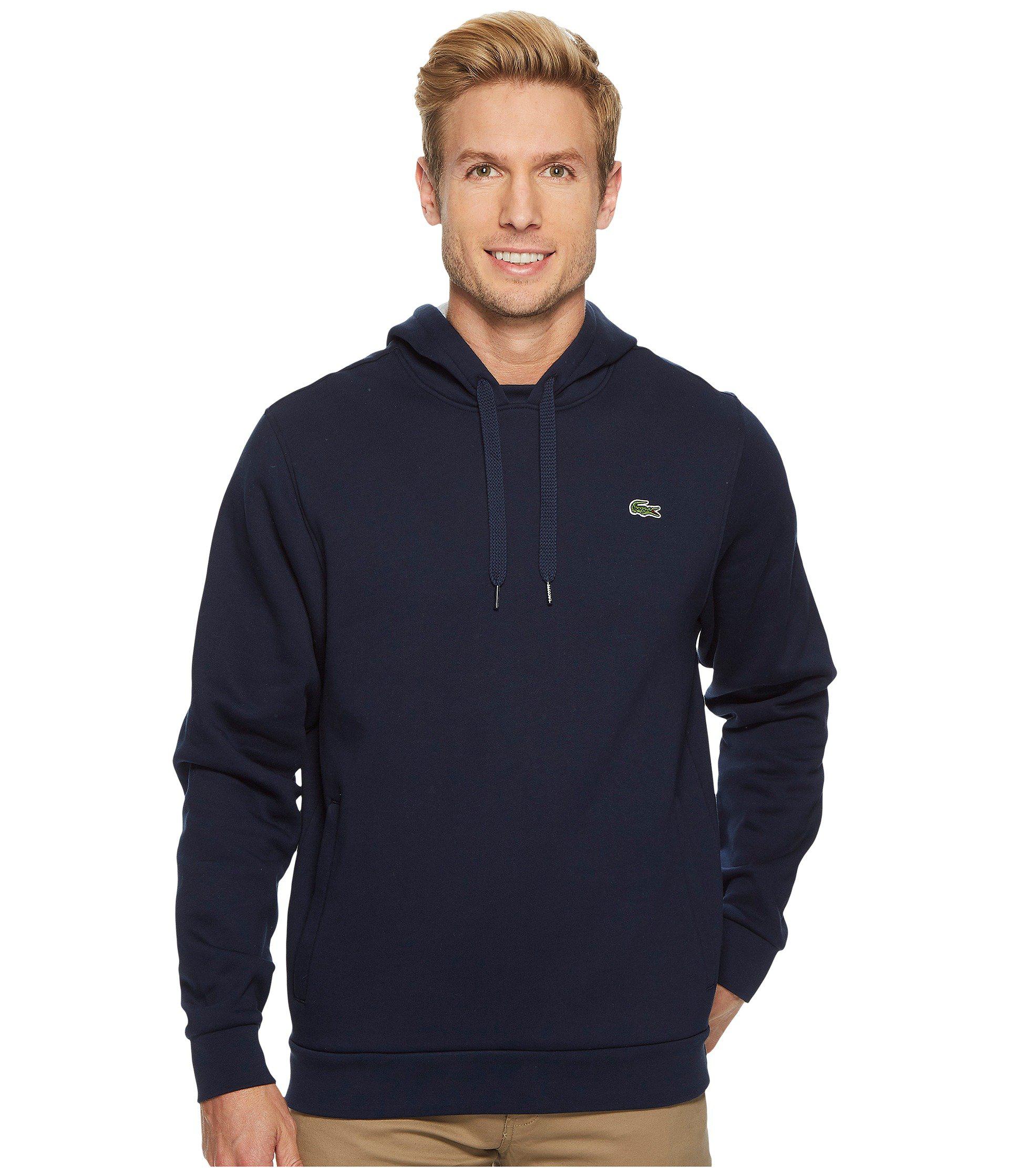 mens navy lacoste hoodie