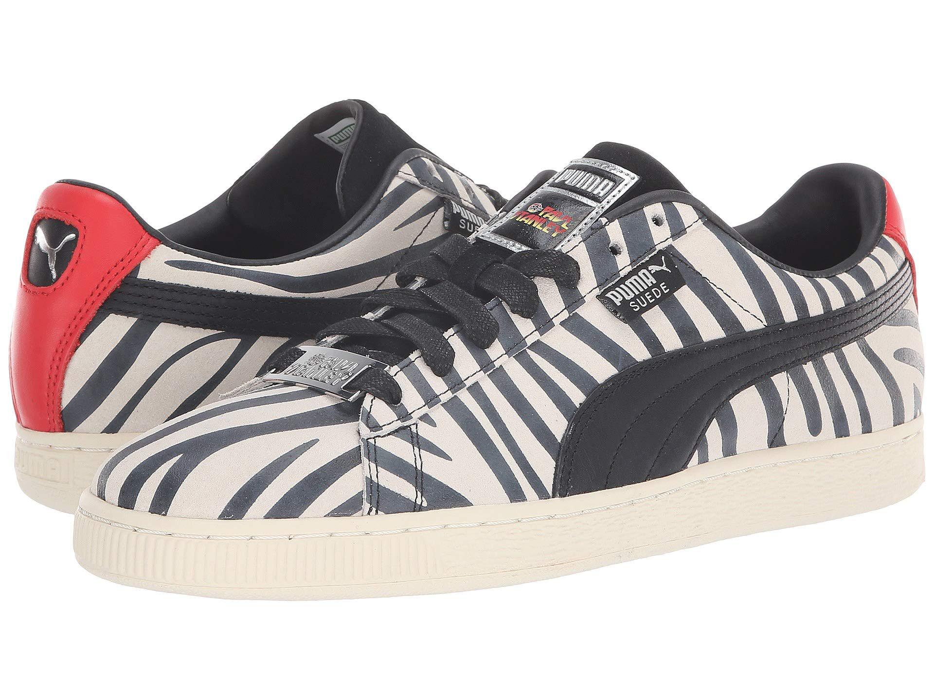 PUMA X Paul Stanley Suede Shoes in White/Black (Black) for Men - Lyst