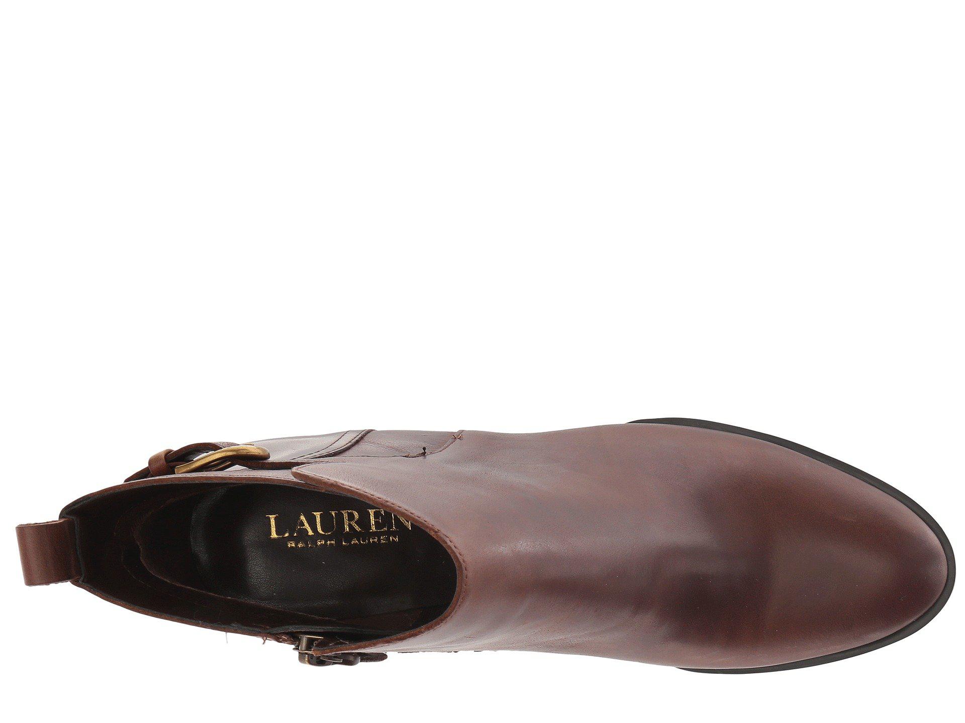 Lauren by Ralph Lauren Ginelle (tan Smooth Oil Leather) Women's Boots in  Brown - Lyst
