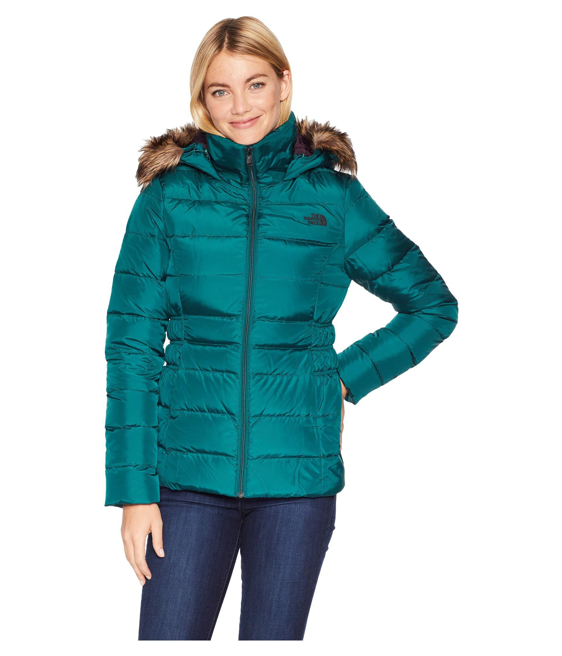womens north face jacket green