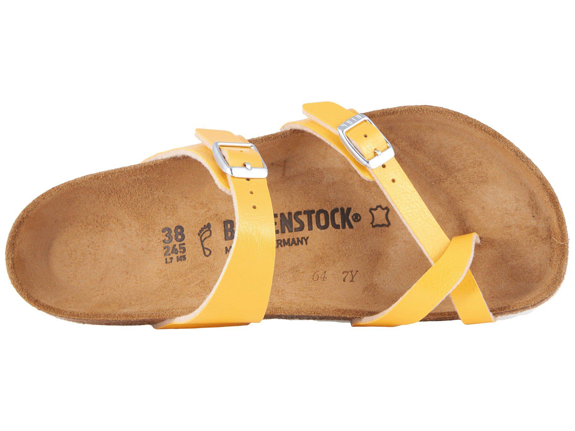 birkenstock mayari amber yellow