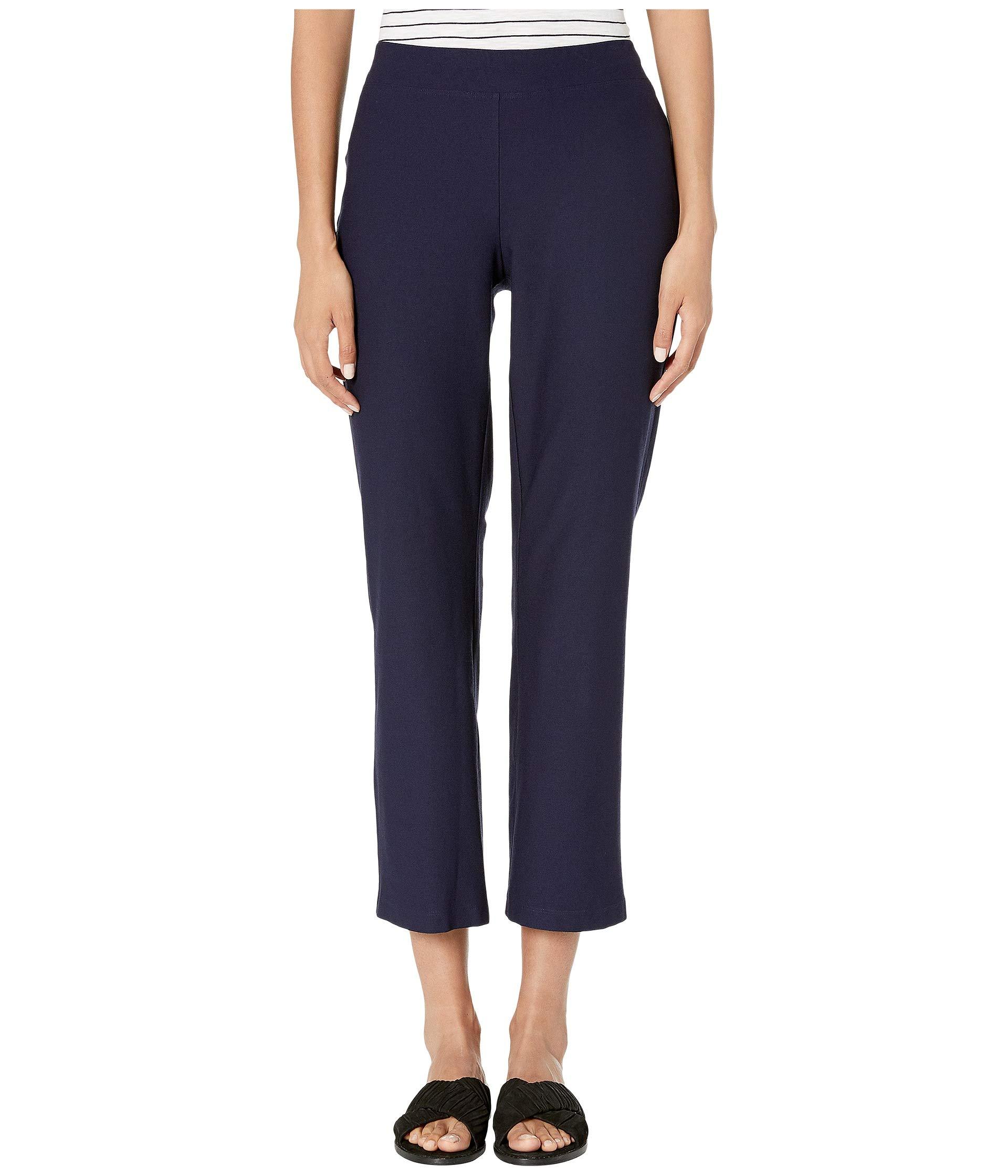 Eileen Fisher Synthetic Washable Stretch Crepe Flare Ankle Pants in ...