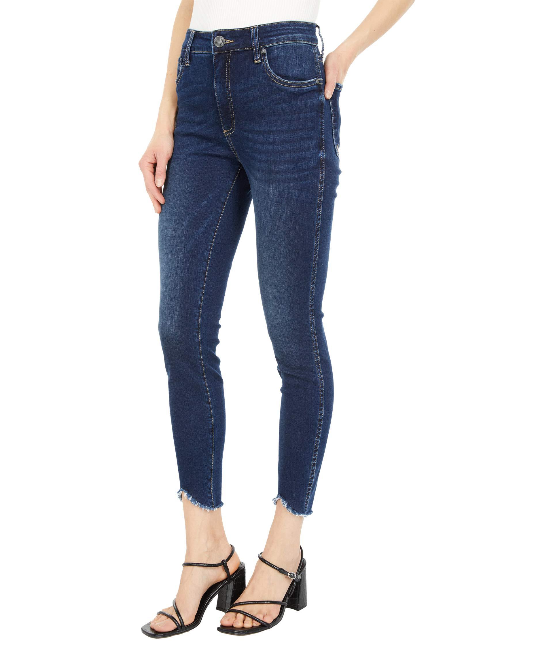 Kut From The Kloth Cotton Connie High-rise Fab Ab Ankle Skinny With ...