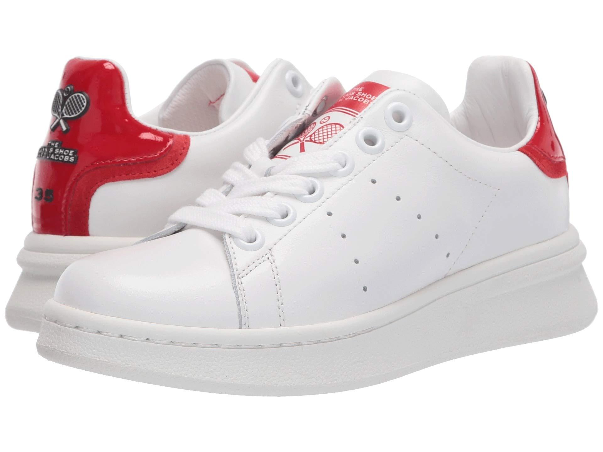 Marc Jacobs The Tennis Shoe in White/Red (White) - Save 25% | Lyst