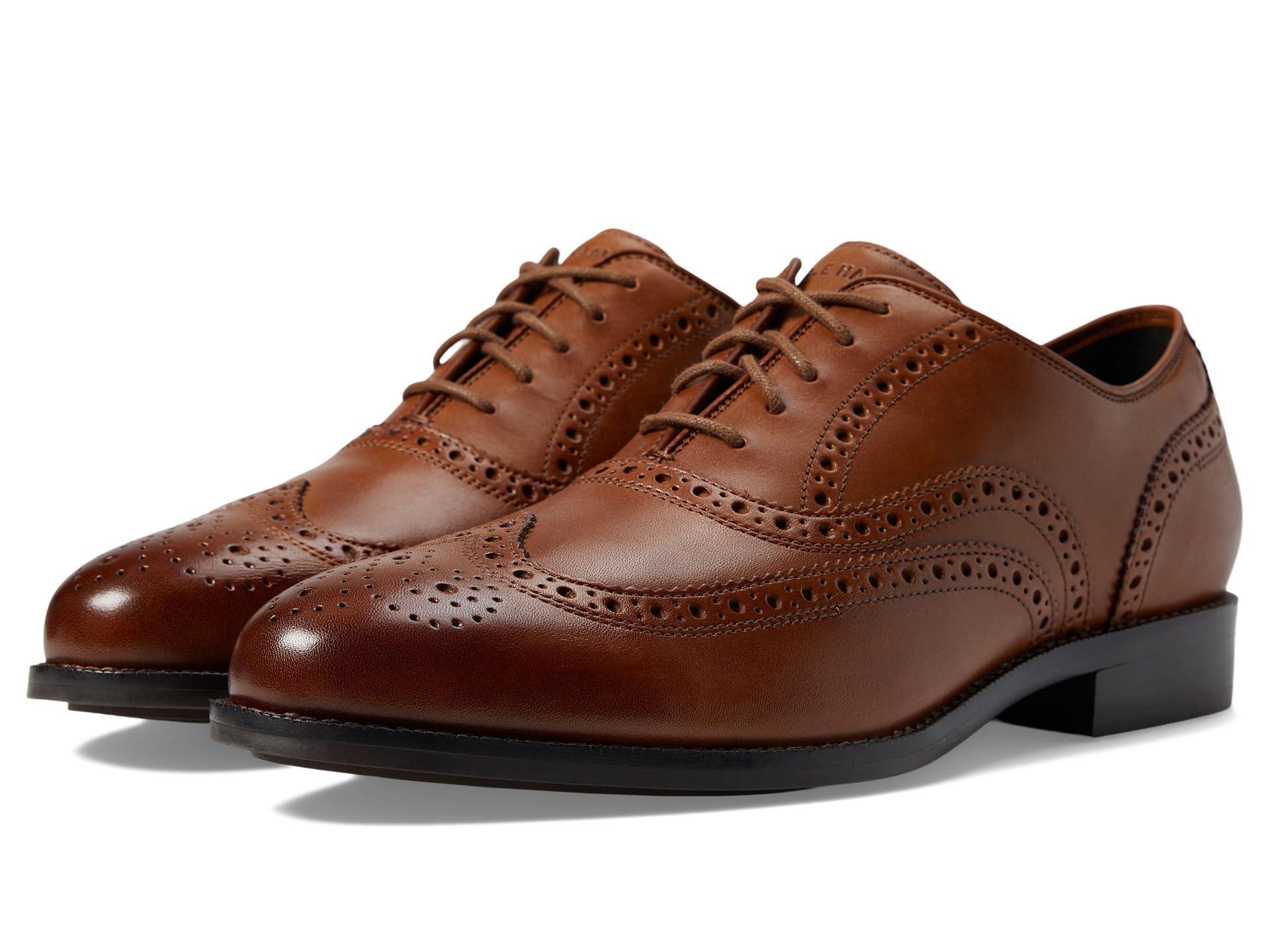Cole Haan Broadway Wing Tip Oxford in Brown for Men Lyst