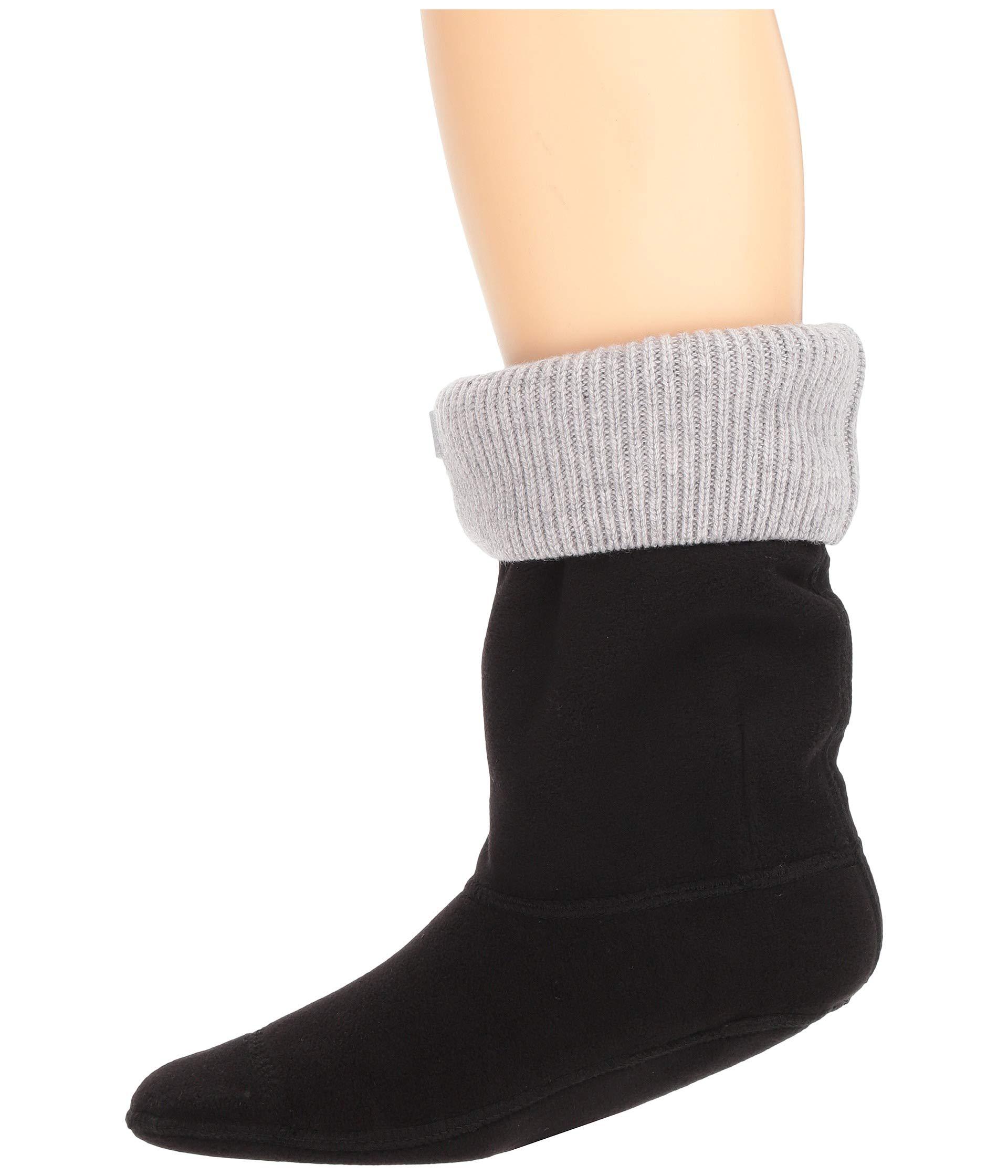 HUNTER Wool Original Short Boot Sock Rib Cuff (grey Marl) Crew Cut