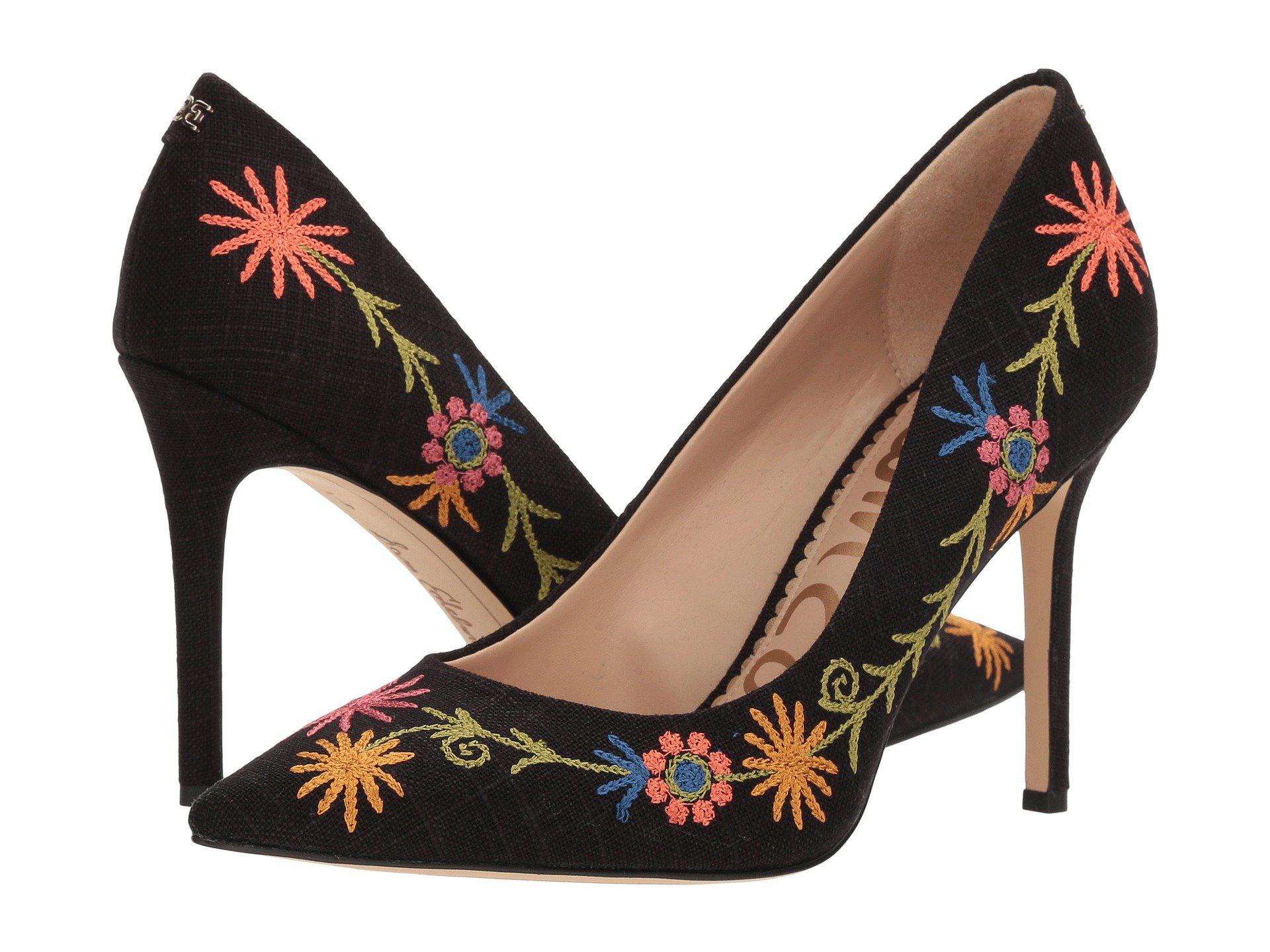 sam edelman embroidered heels