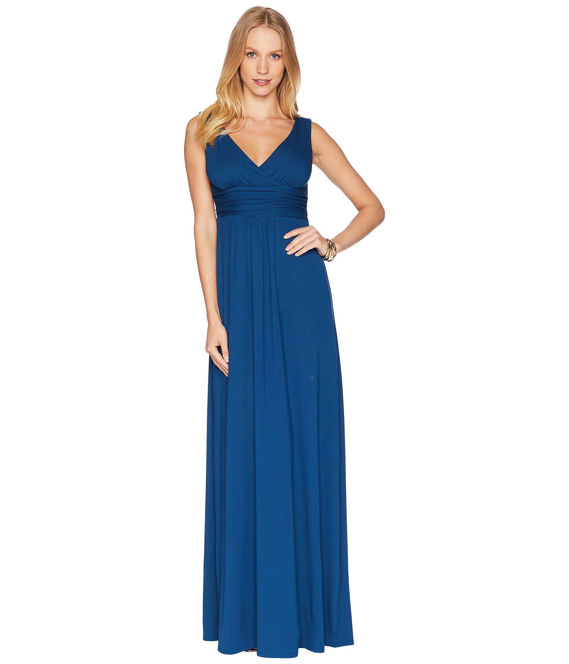lilly pulitzer navy maxi dress
