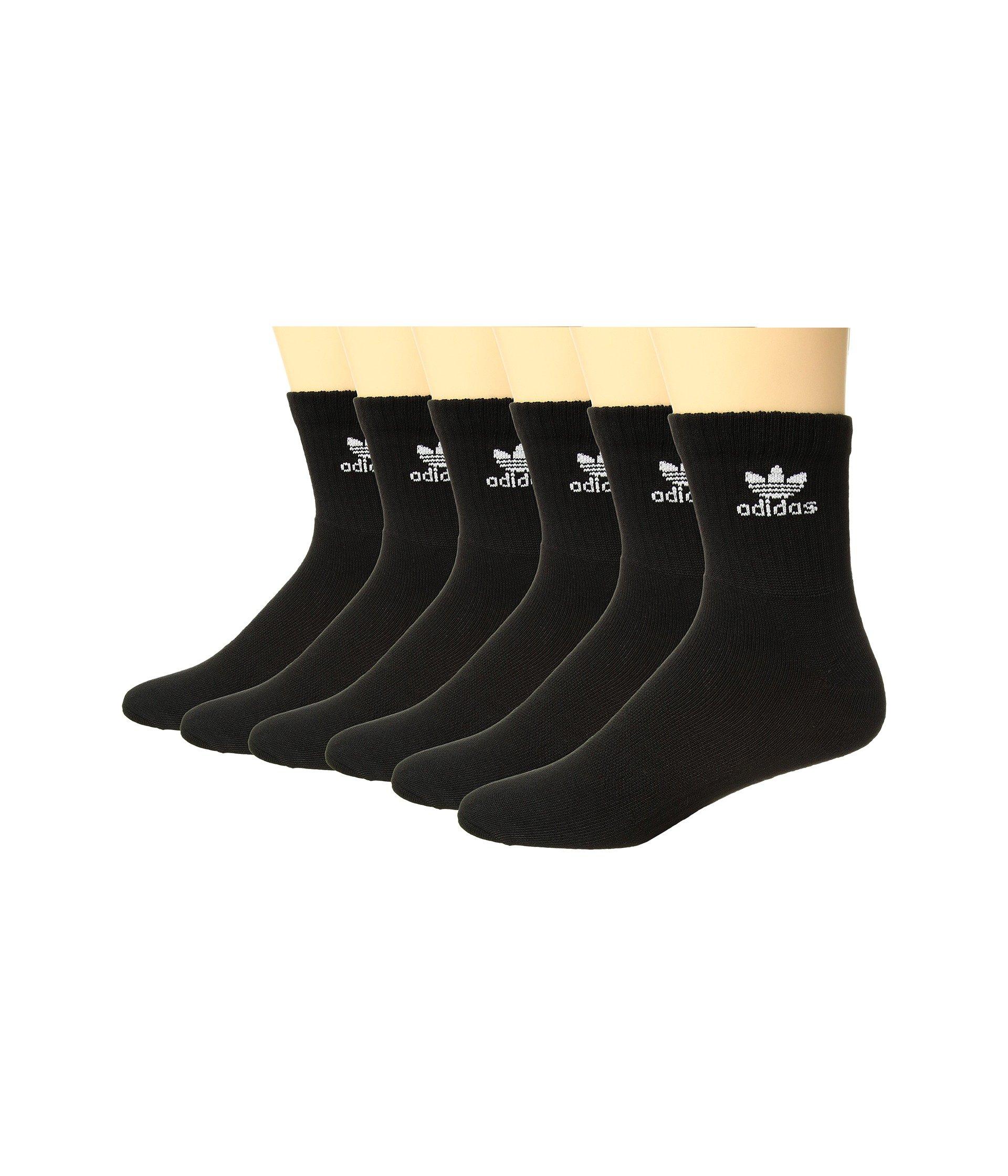 adidas Originals Synthetic Originals Trefoil Quarter Sock 6pack in