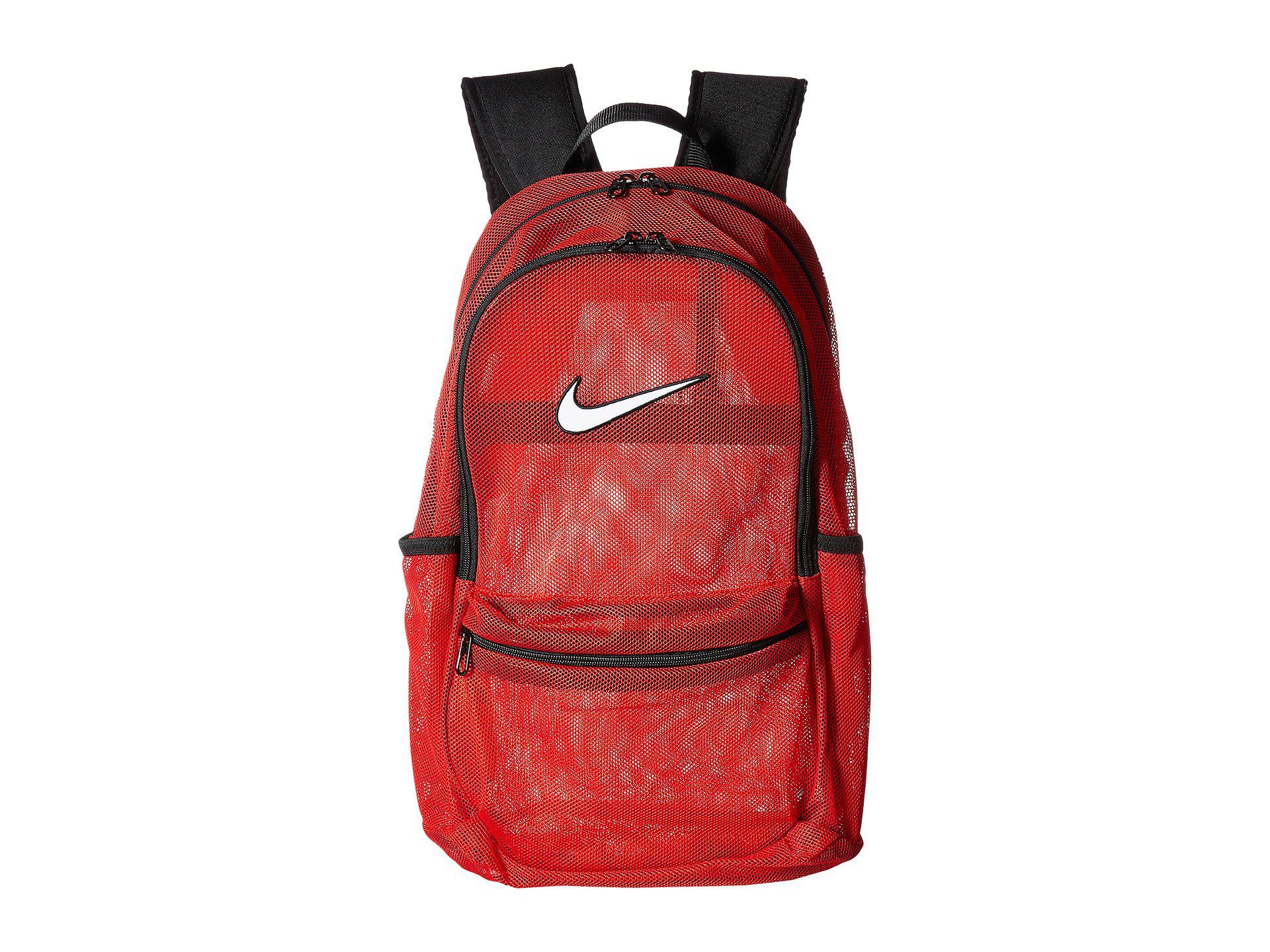 Discrepantie Norm ramp Nike Brasilia Mesh Backpack in Red for Men | Lyst