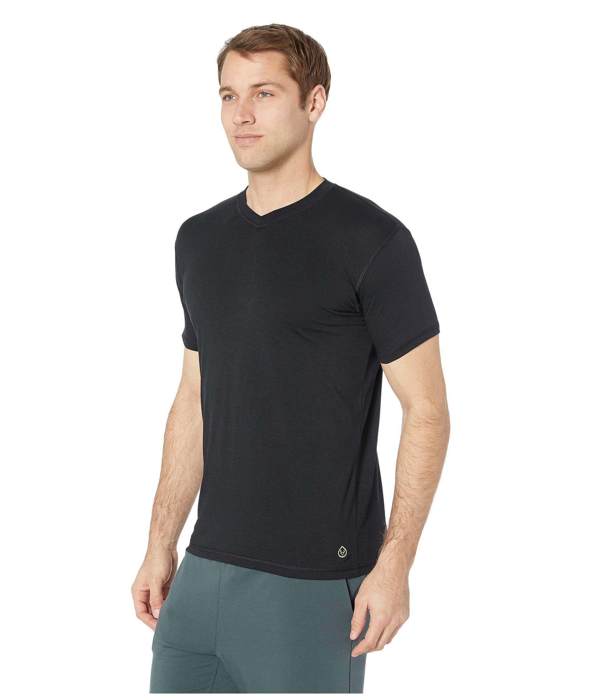 tasc Performance Cotton Bam(bare) V-neck Undershirt in Black for Men ...