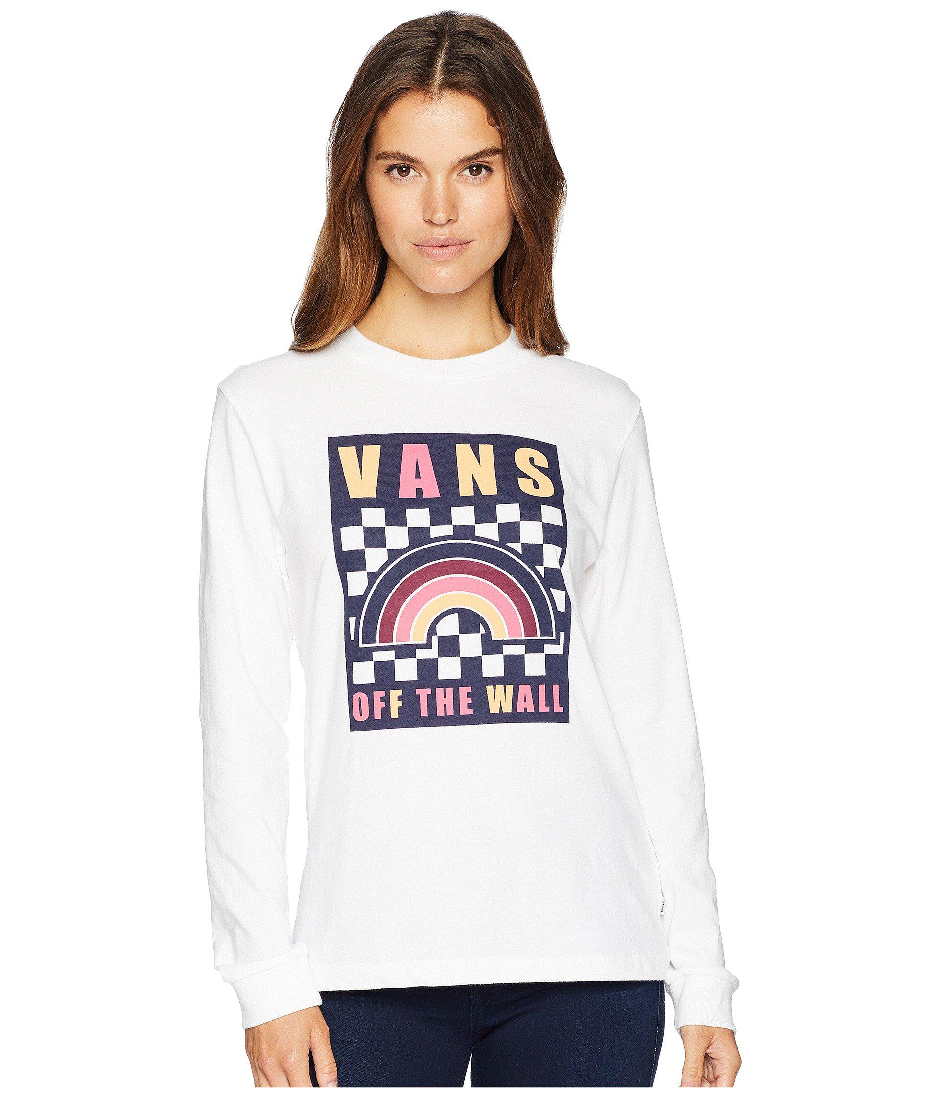 vans rainbow long sleeve shirt