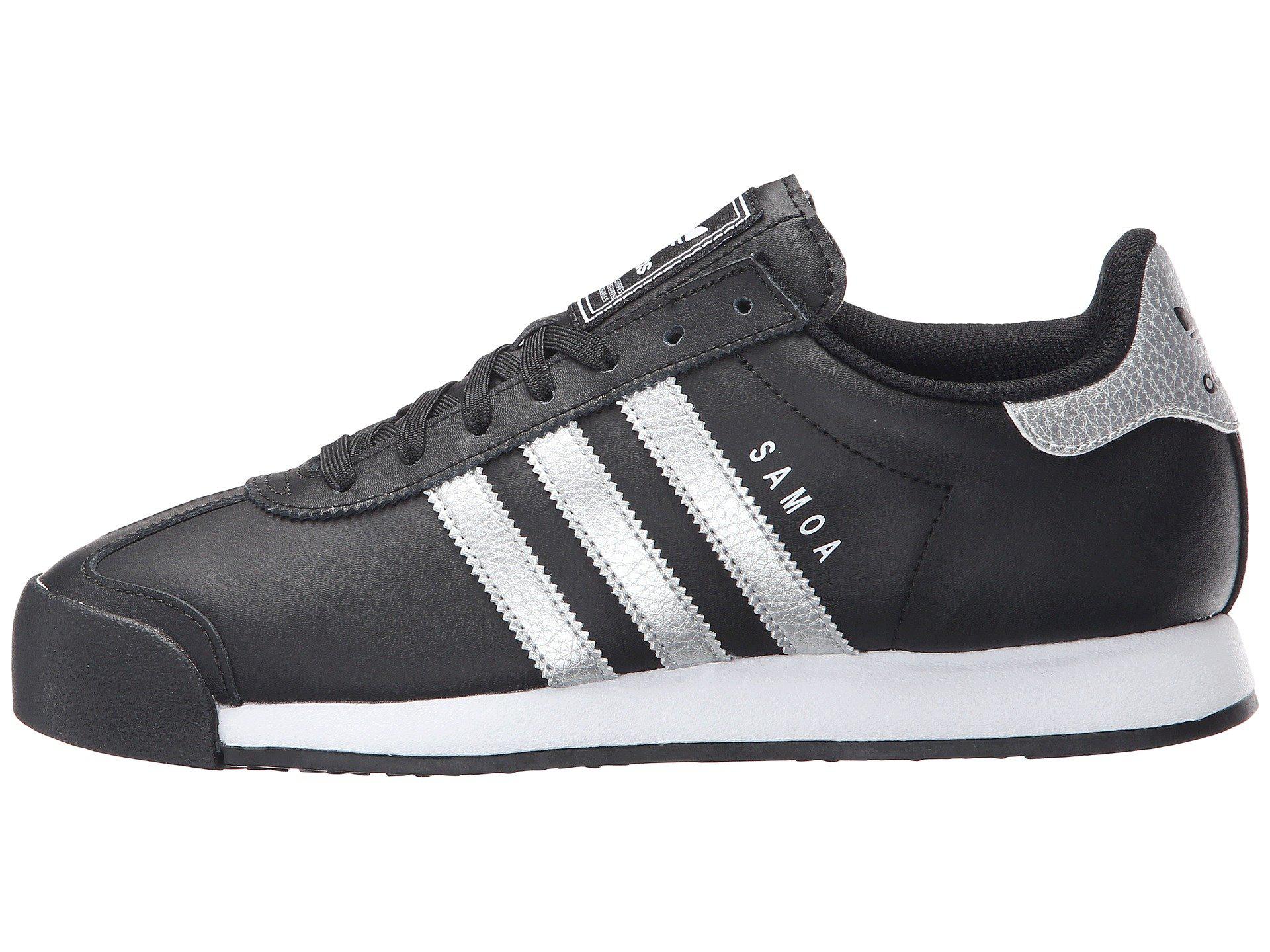 adidas Originals Samoa Leather (core Black/silver Metallic/white) Men's  Tennis Shoes for Men | Lyst