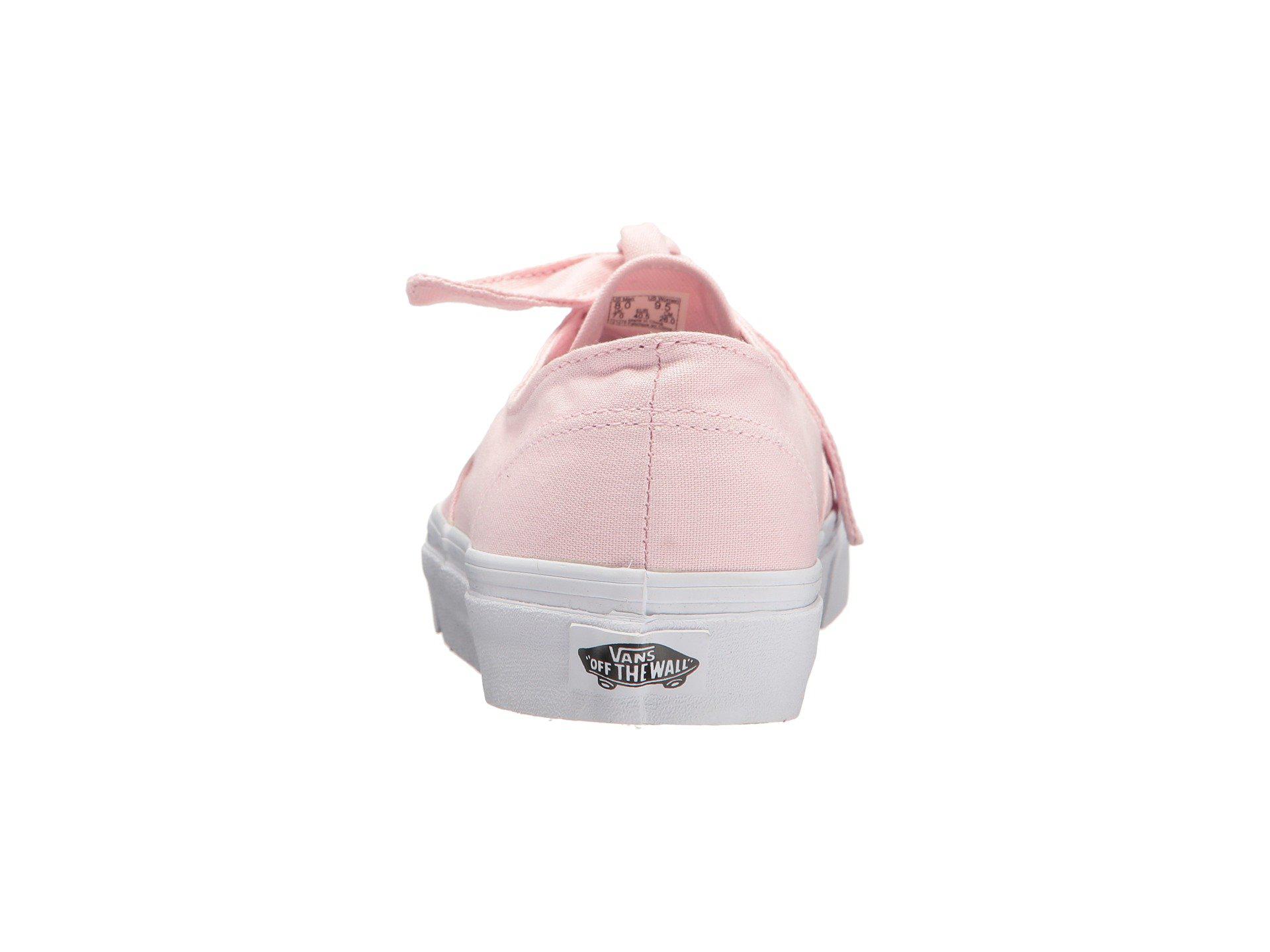 vans authentic knotted pink