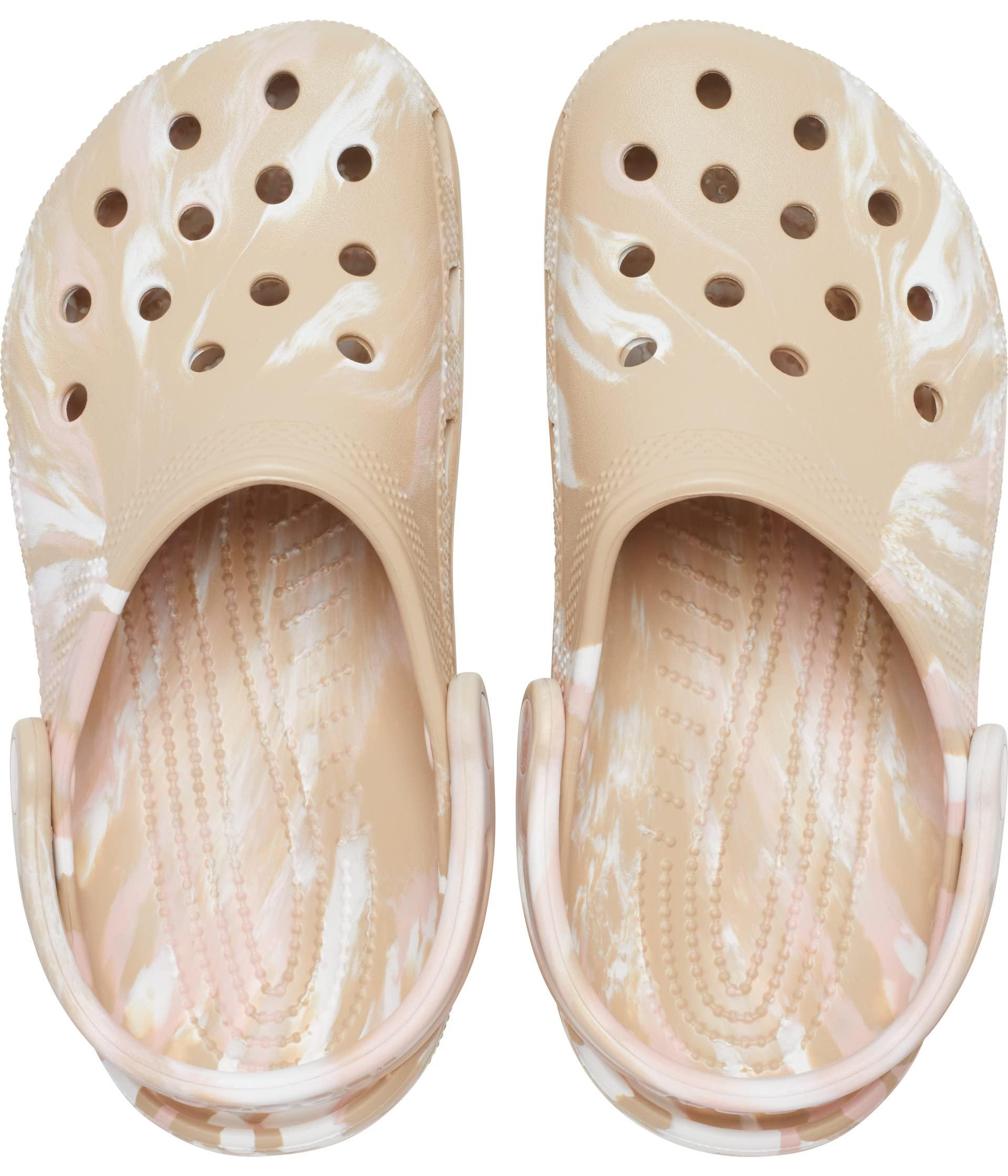 Crocs™ Classic Marbled Tie-dye Clog in Natural | Lyst