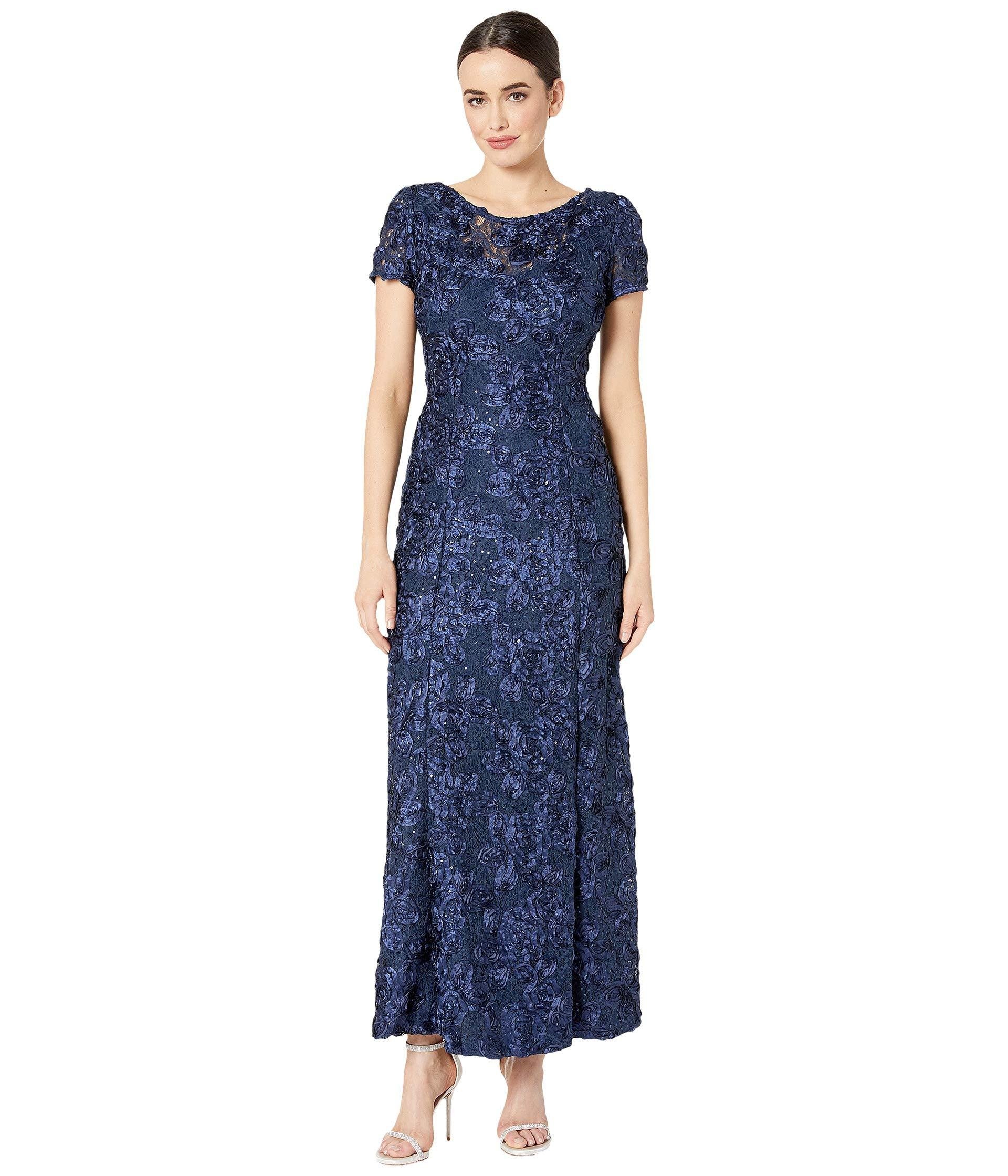 alex evenings a line gown