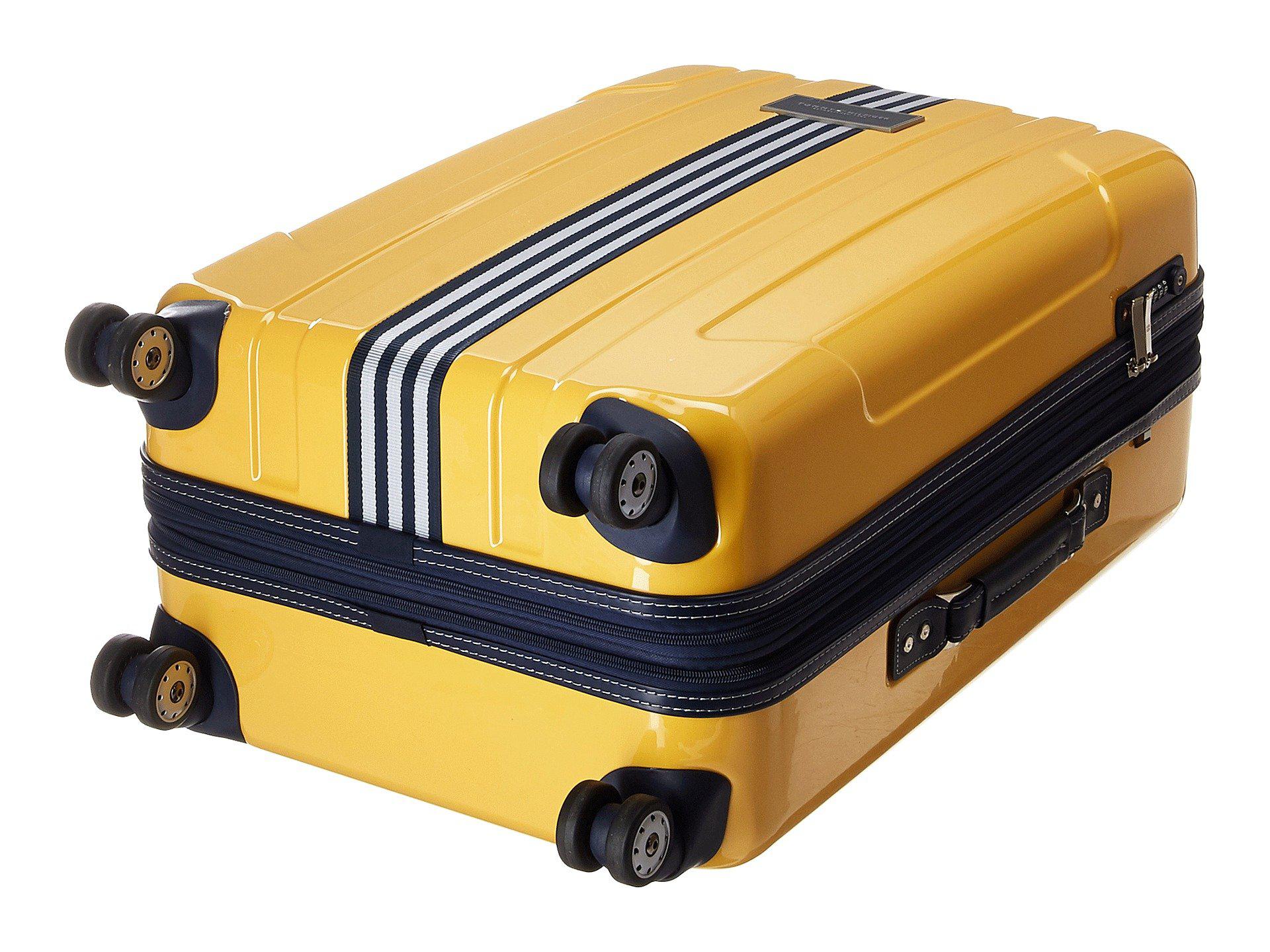tommy hilfiger yellow suitcase