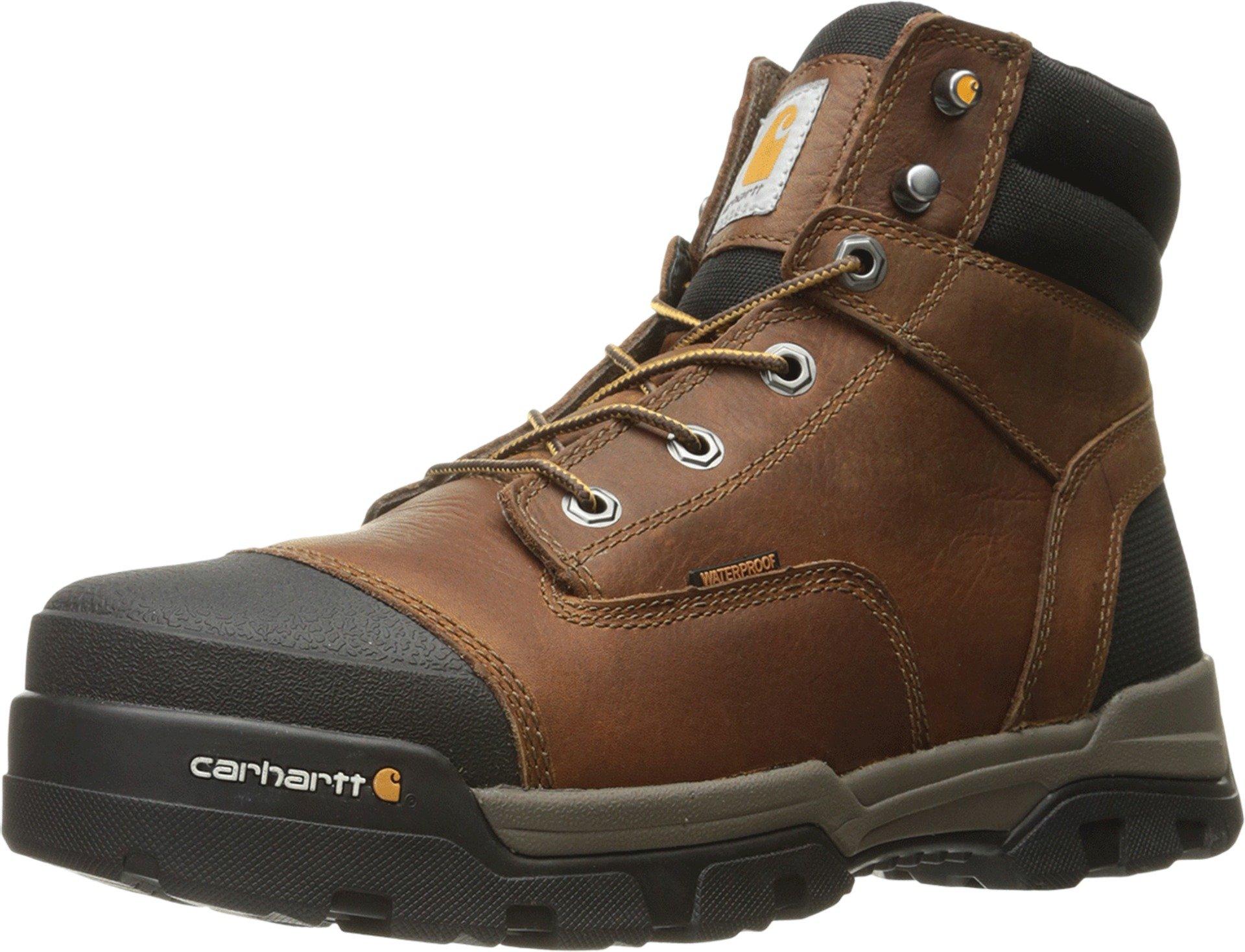Carhartt Leather 6 Ground Force Waterproof Non-safety Toe Work Boot in ...