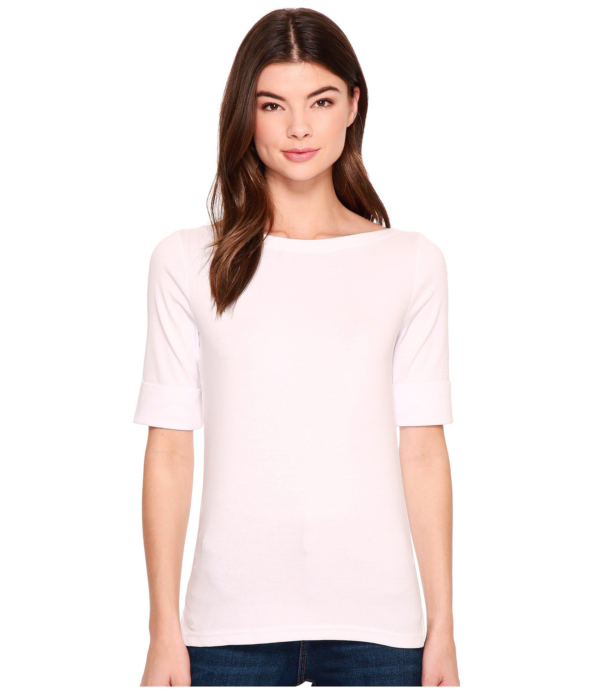 ralph lauren boat neck t shirt