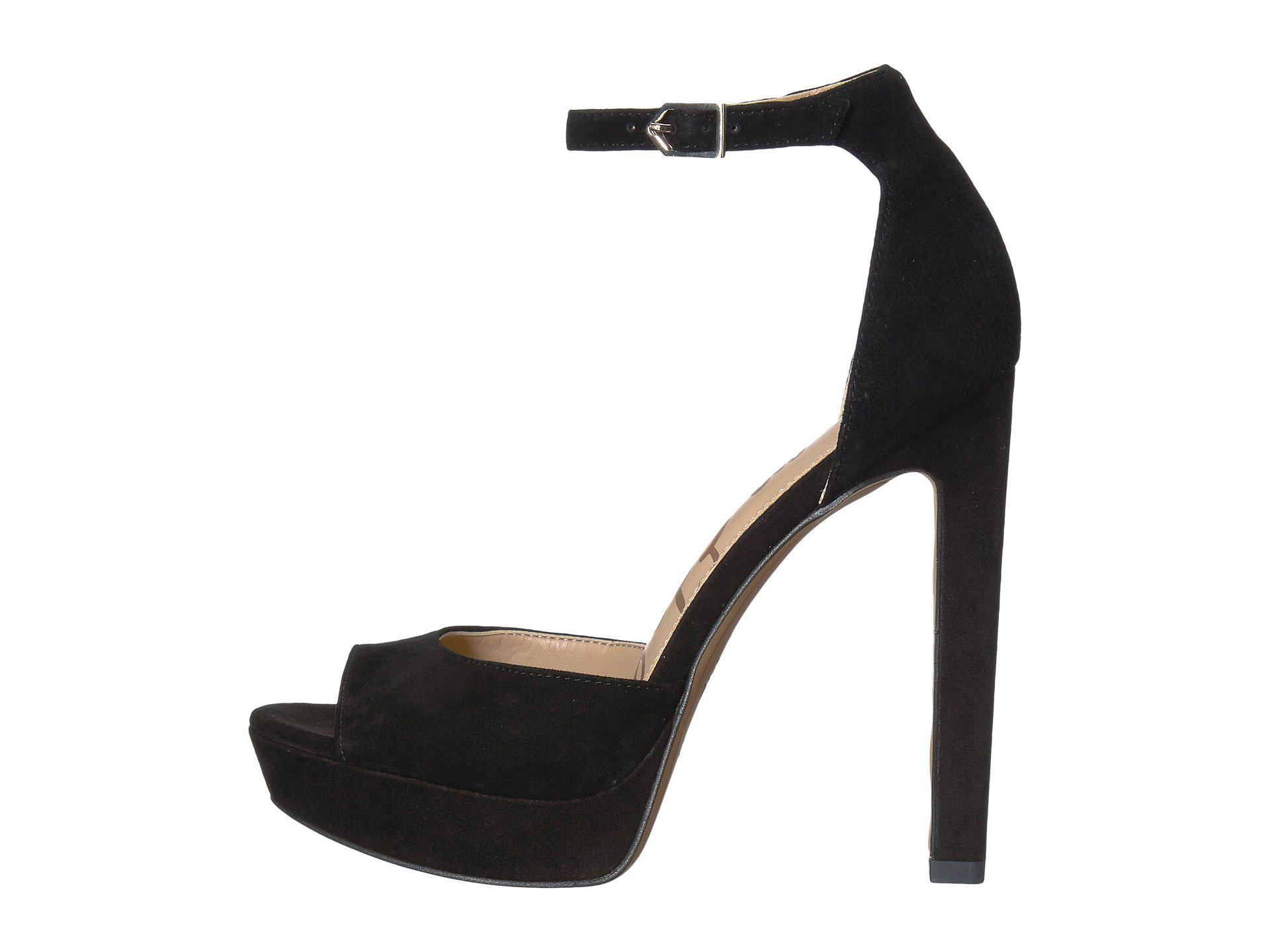 sam edelman black heel sandals