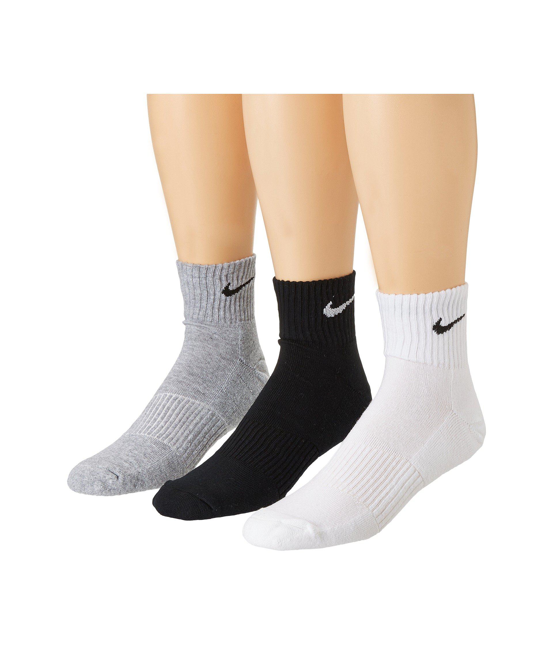 Nike Pack Dri-FIT Plus Quarter Socks | escapeauthority.com