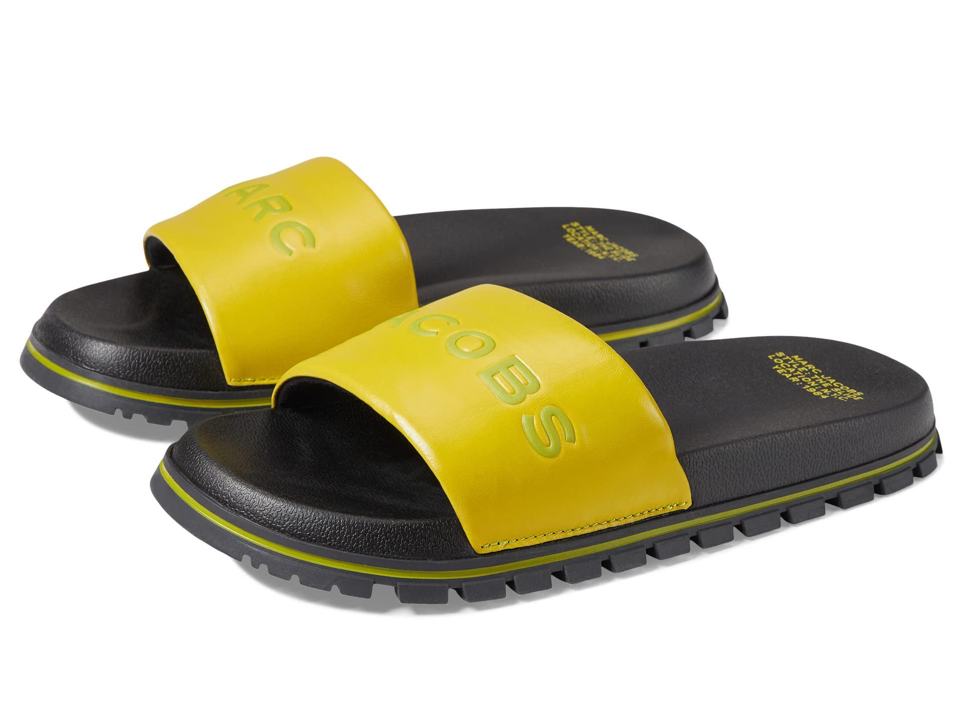 Marc Jacobs The Leather Slide in Yellow Lyst