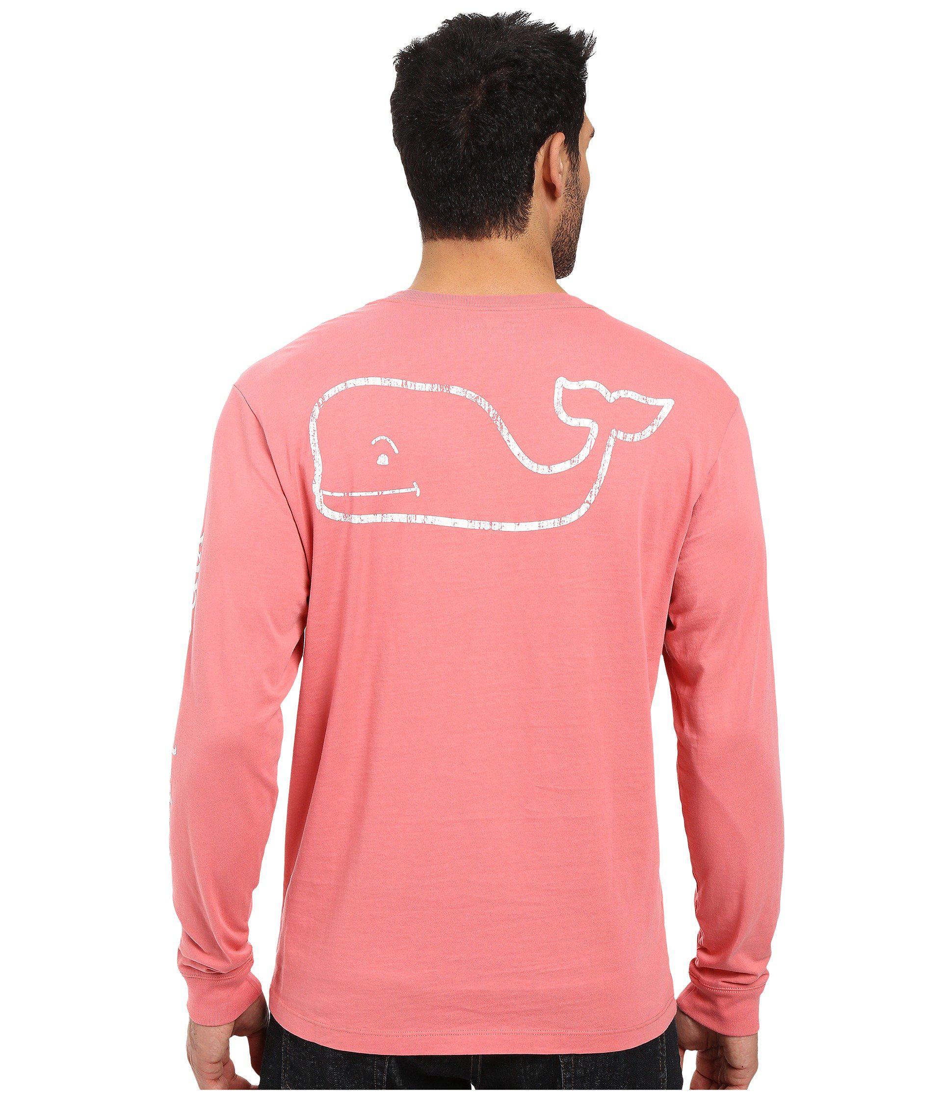 Vineyard Vines Coral Whale Pocket Shirt 7 New Tag