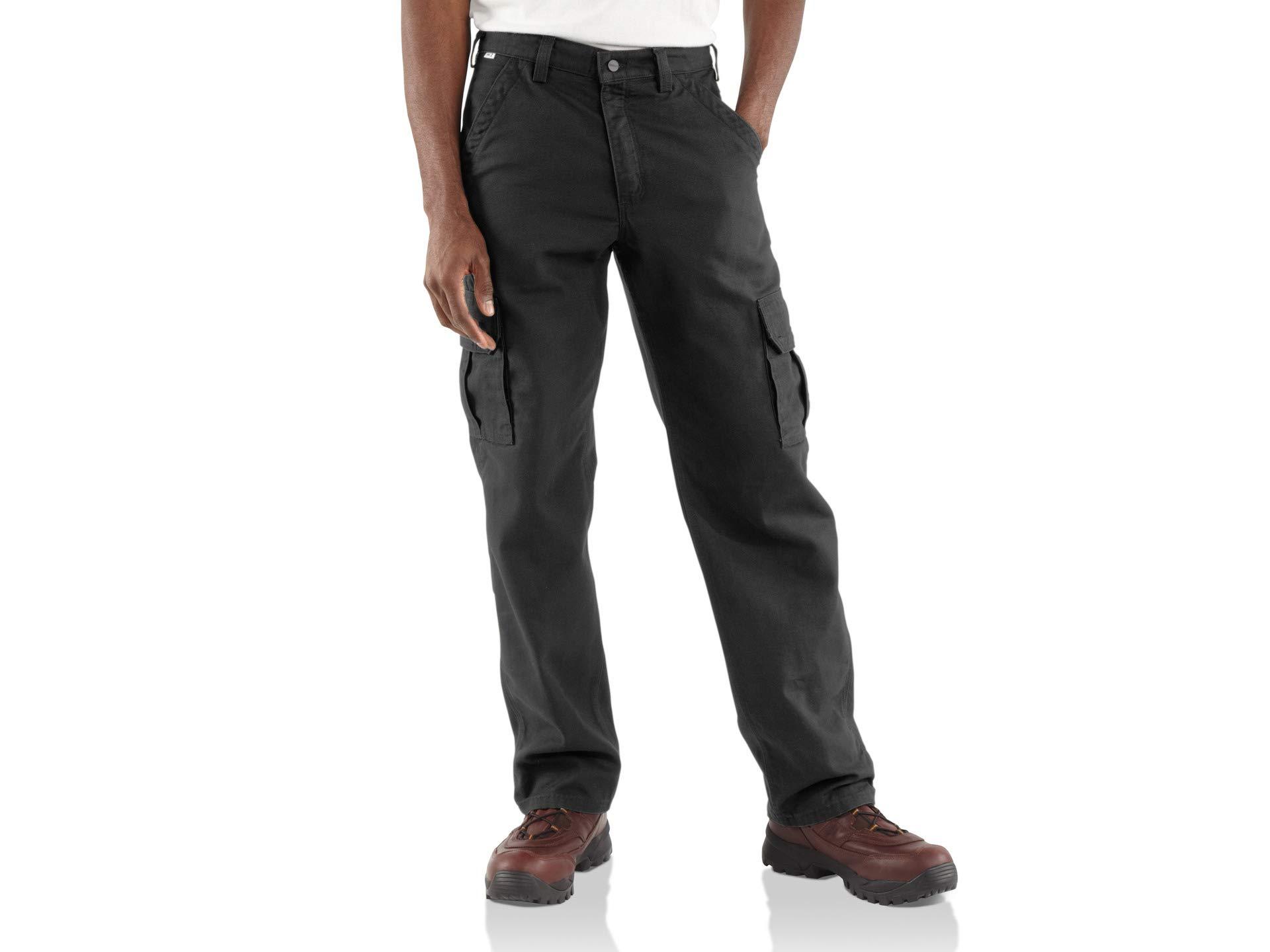 Carhartt Big Tall Flame-resistant Canvas Cargo Pants in Black for Men ...