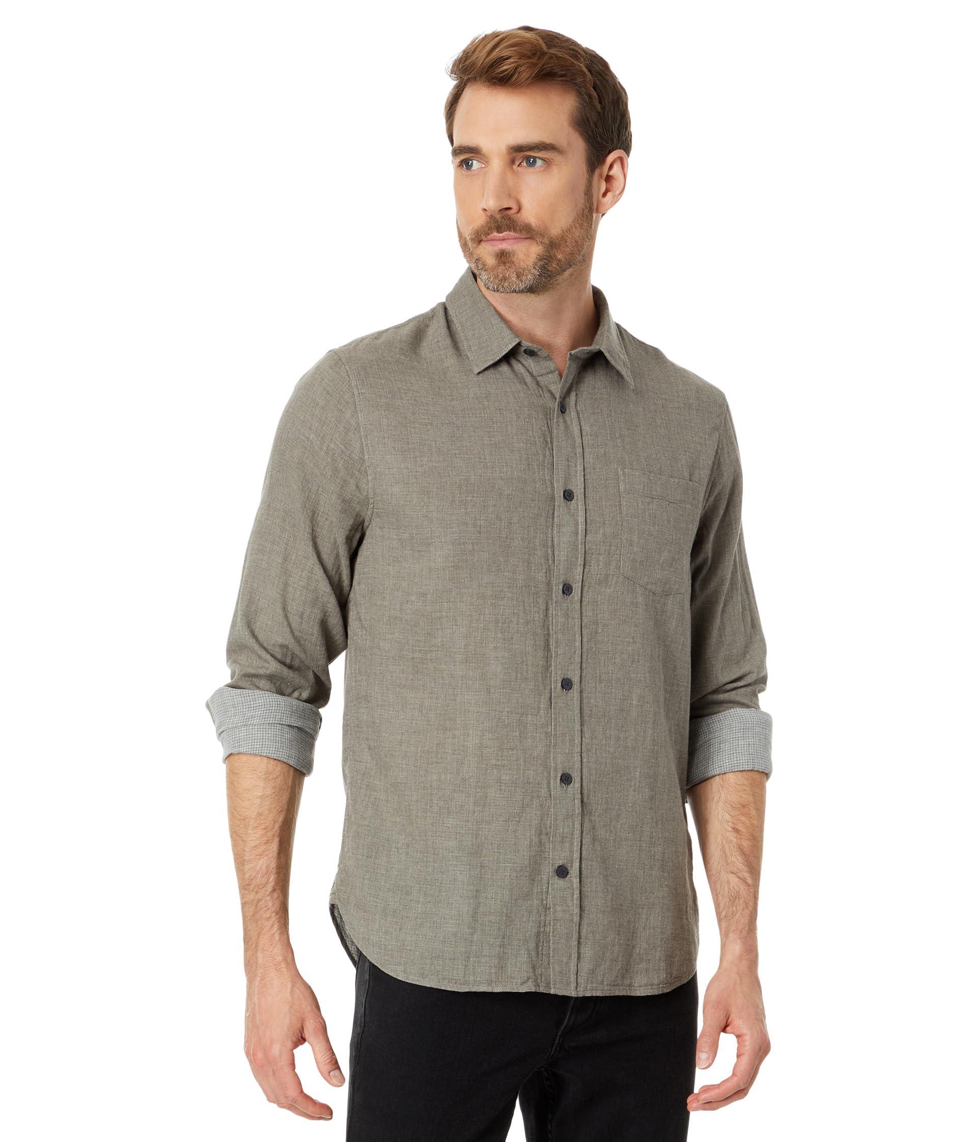 Vince Double Face Long Sleeve in Gray for Men | Lyst