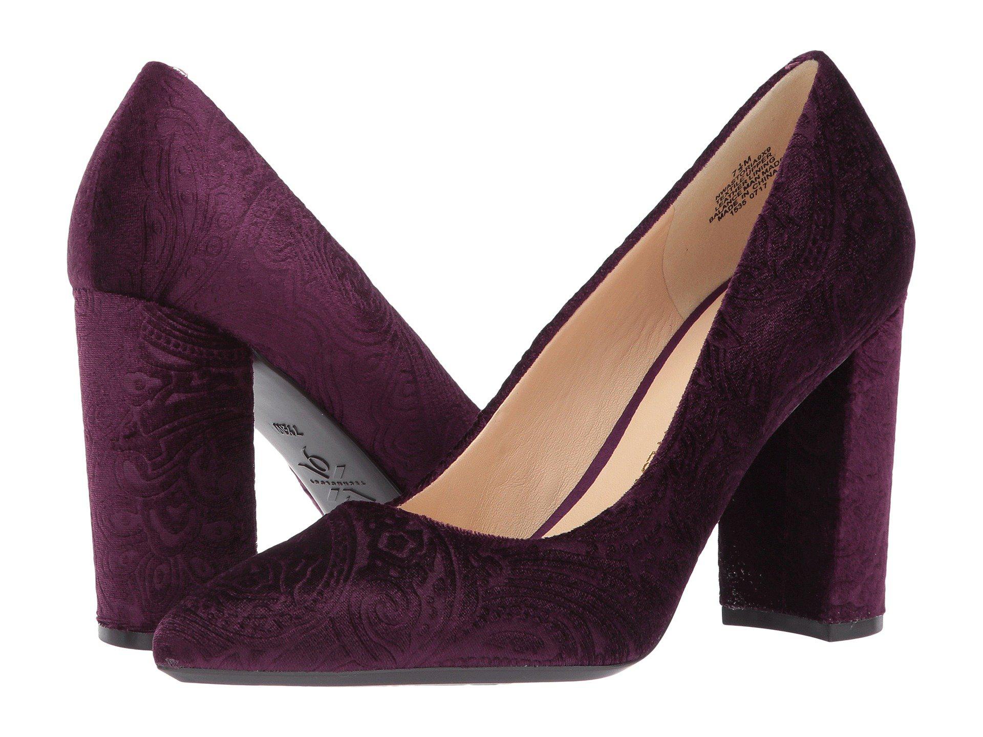 nine west purple heels