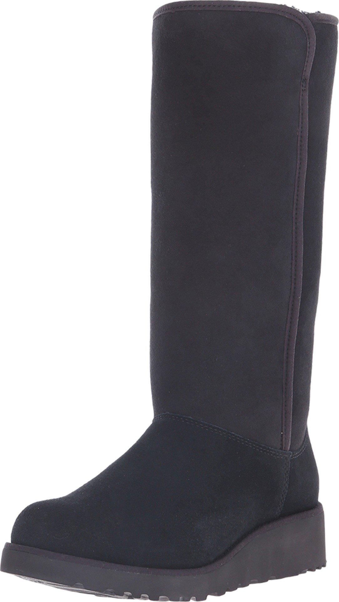 UGG Suede Ugg &#39;kara - Classic Slim(tm)&#39; Water Resistant Tall Boot in Black (Brown) - Lyst