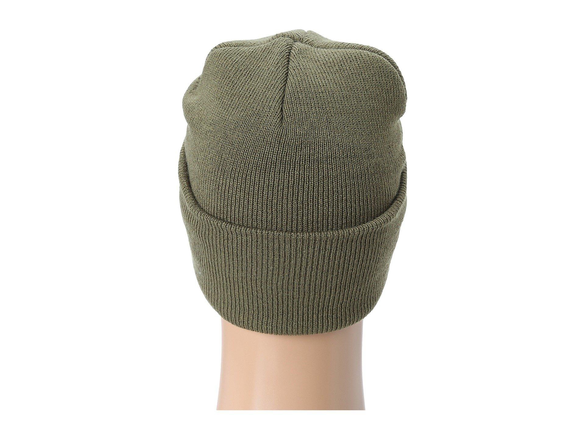 Carhartt Knit Hat With Visor (coal Heather) Caps in Green for Men Lyst
