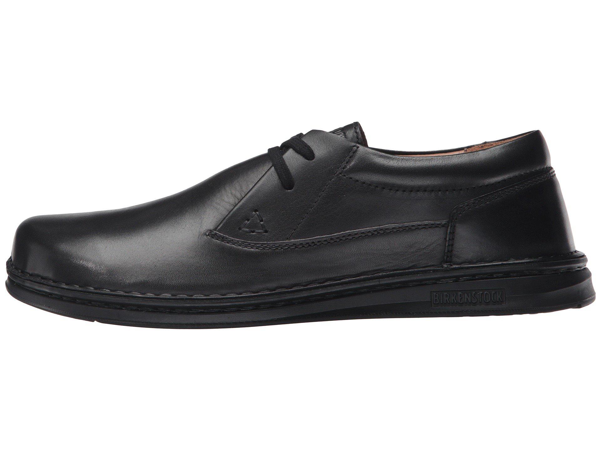 Birkenstock Memphis (black Leather) Men's Lace Up Casual Shoes for Men |  Lyst