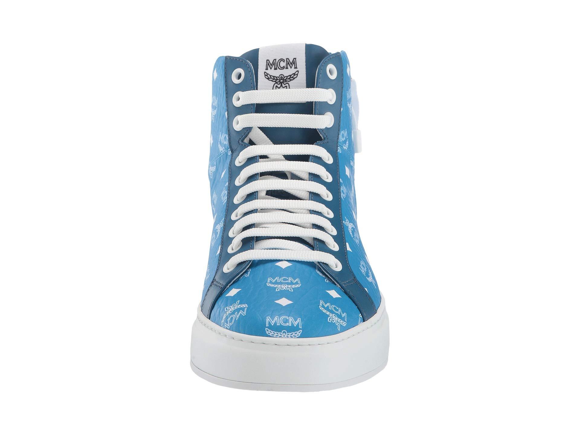 mcm blue sneakers