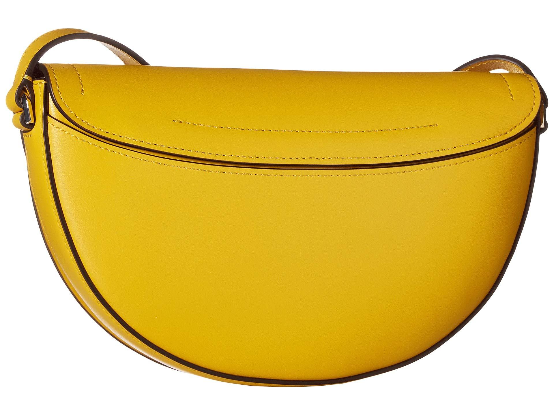 Kate Spade Leather Andi Half Moon Crossbody in Yellow Lyst