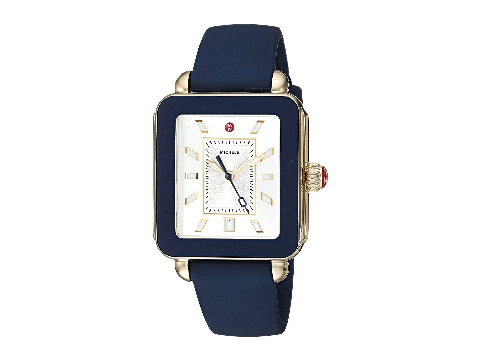 Michele Deco Sport Watch in Navy (Blue) Lyst