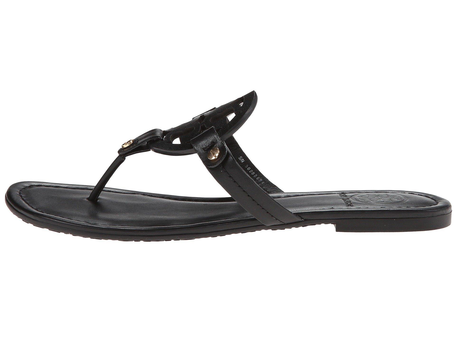 tory burch black miller sandals sale